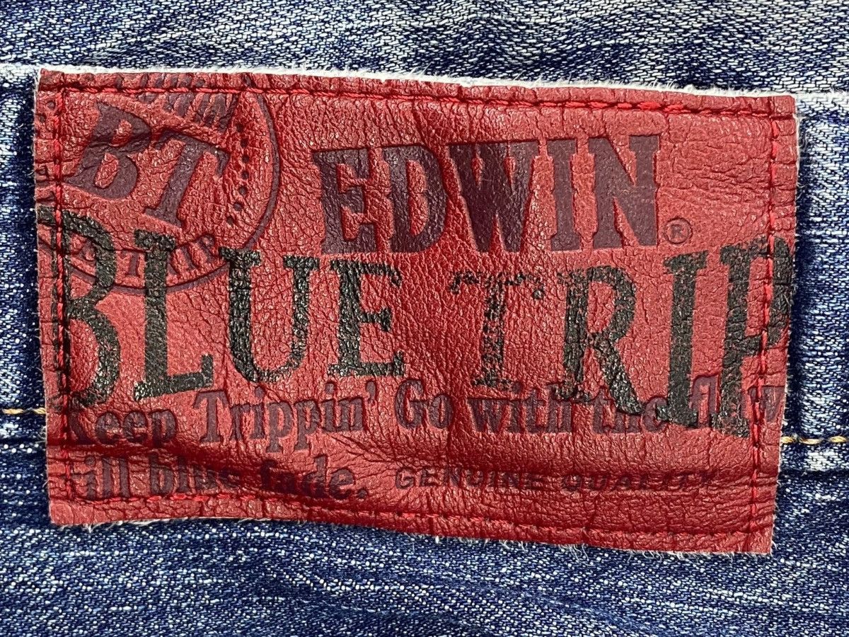 Edwin Edwin Faded Wash Whiskered Style Straight Leg Jeans Size US 42 / EU 58 - 11 Thumbnail
