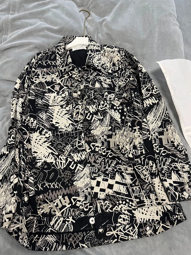 ジャケット・アウター Maison Margiela Graffiti Oversize jacket Maison Margiela Graffiti オーバーサイズ デニムジャケット 白