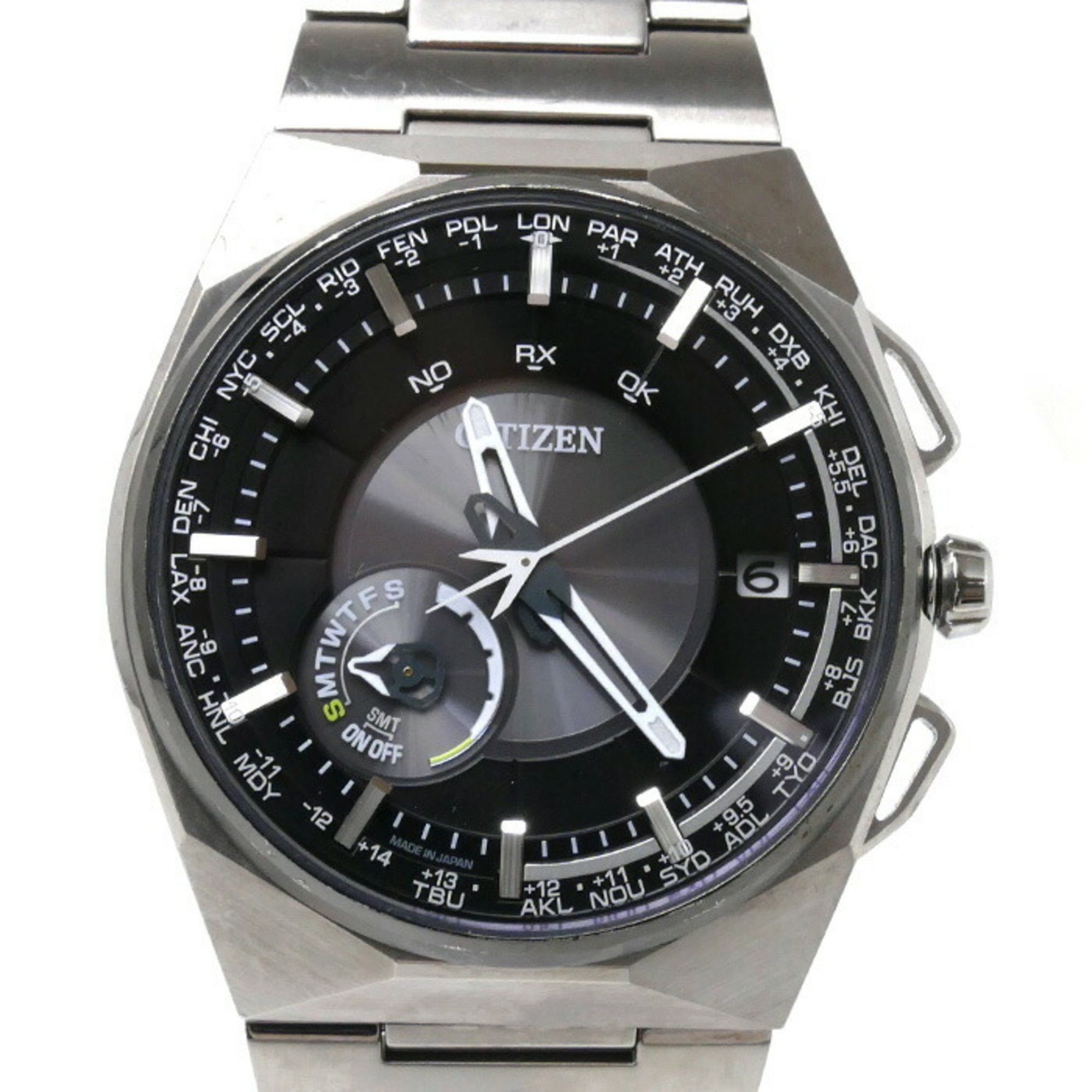 image of Citizen Eco Drive Satellite Wave Watch Solar Cc2006-53E F100 Gps Radio Men's in Silver