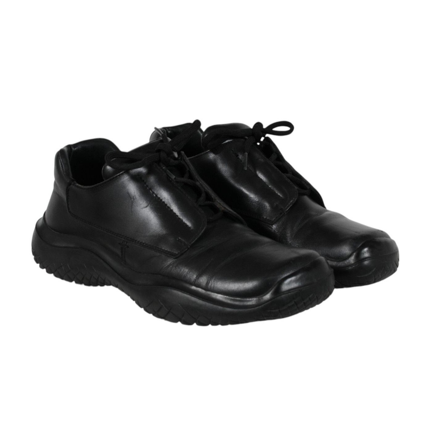 Prada AW99 Vtg Chunky Derby Black Leather - 02552 Size US 10.5 / EU 43-44 - 15 Thumbnail