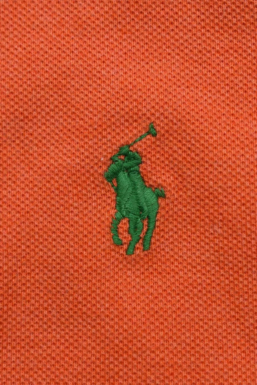 Polo Ralph Lauren Polo Ralph Lauren Custom Fit Orange Polo Shirt Size US L / EU 52-54 / 3 - 3 Thumbnail