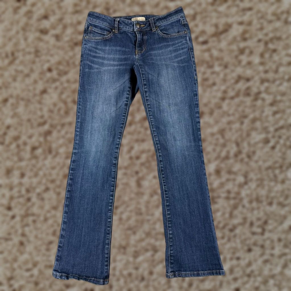 Vintage Cabi Jeans Bootcut Denim Blue 26x30 Regular 26 Waist 30 Inseam Women 2 Cotton Blend Stretch Medium Wash 5-Pocket Jeans Size 26" / US 2 / IT 38 - 1 Thumbnail