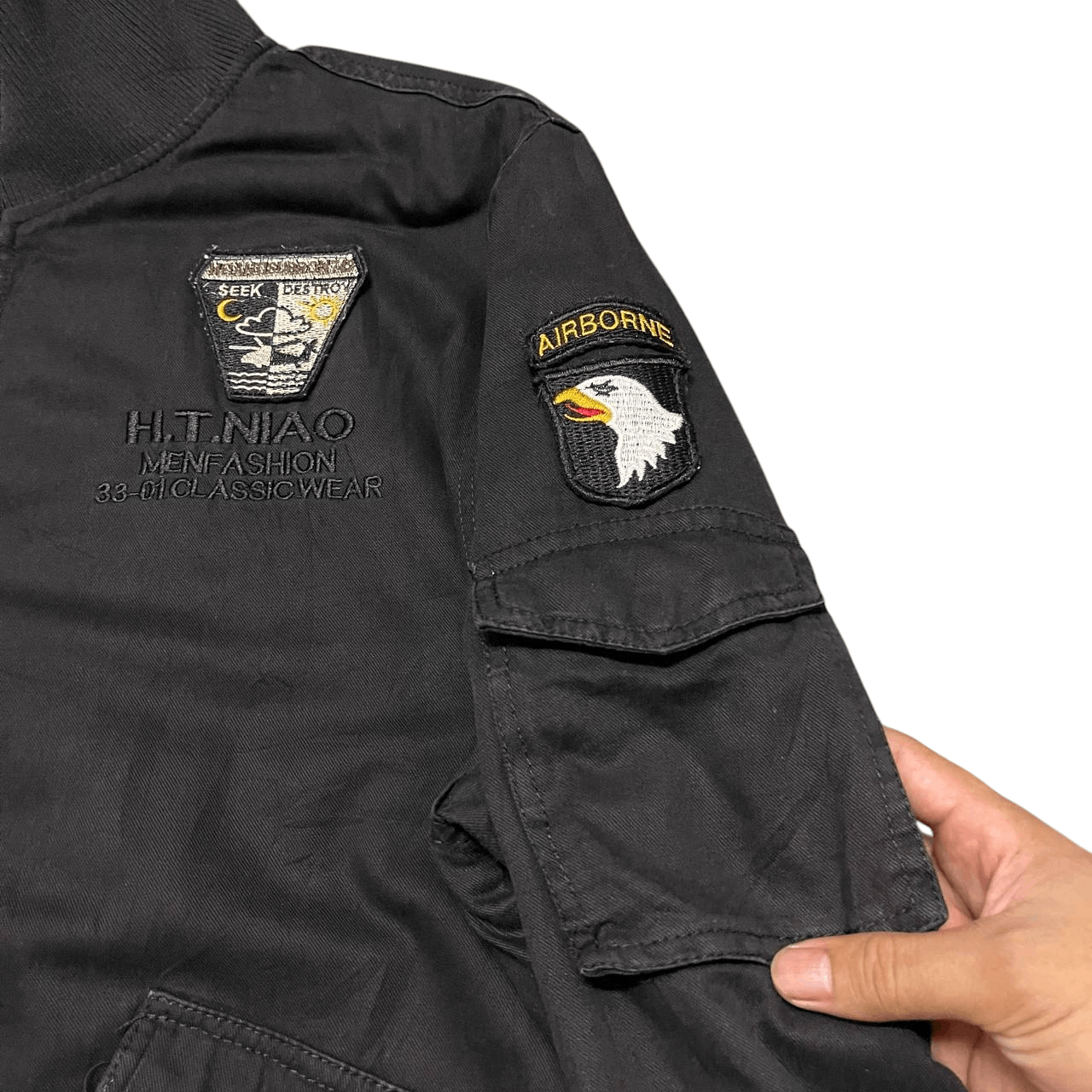 Japanese Brand Vintage H.T.NIAO Airborne Bomber Jacket Size US XL / EU 56 / 4 - 8 Thumbnail