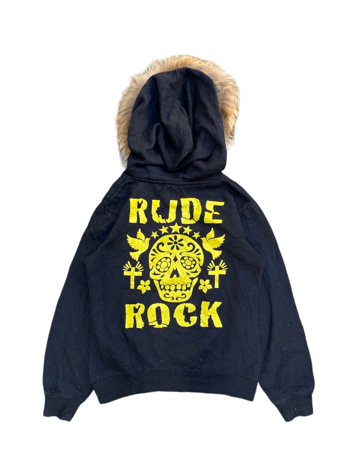 If Six Was Nine × Japanese Brand × Le Grande Bleu (L.G.B.) Rude Rock Skull Fur Hoodie Ifsixwasnine lgb Style Size US S / EU 44-46 / 1 - 2 Thumbnail