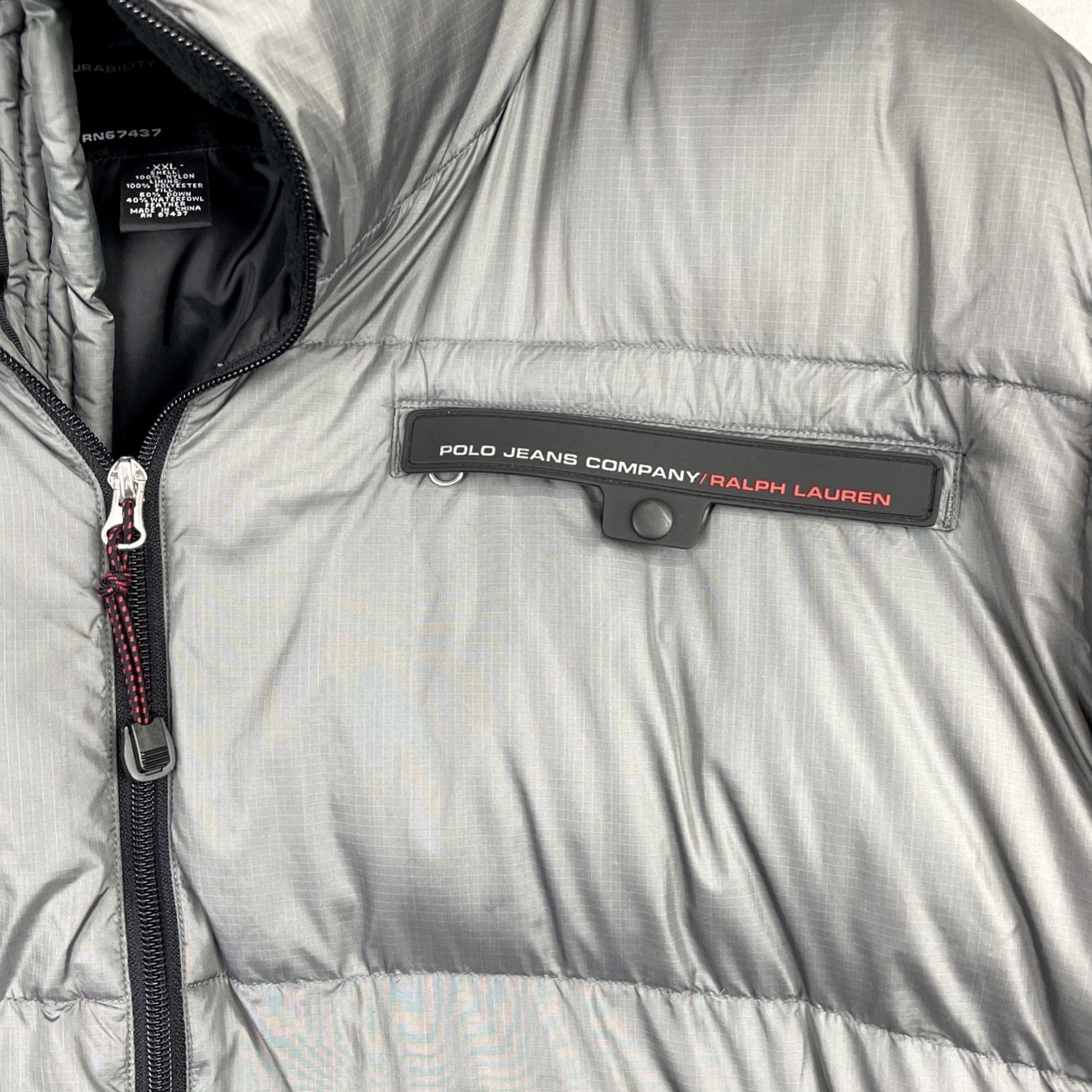 Ralph Lauren VINTAGE Ralph Lauren Jacket Mens 2XL Gray Puffer Bubble Down Hood Polo Jeans Co Hood Jacket Size US XXL / EU 58 / 5 - 5 Thumbnail