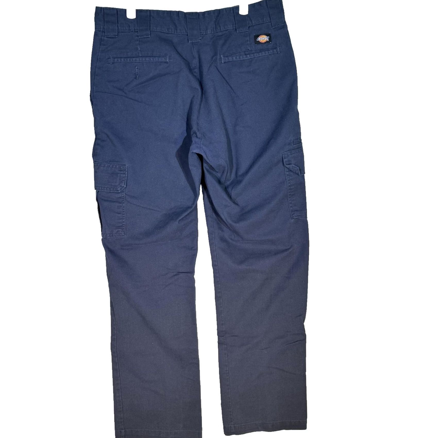 Dickies VINTAGE? No. Dickies Flex Cargo Pants Mens 34x34 Blue Work Utility Straight Leg Twill Zip Fly Size US 34 / EU 50 - 2 Thumbnail