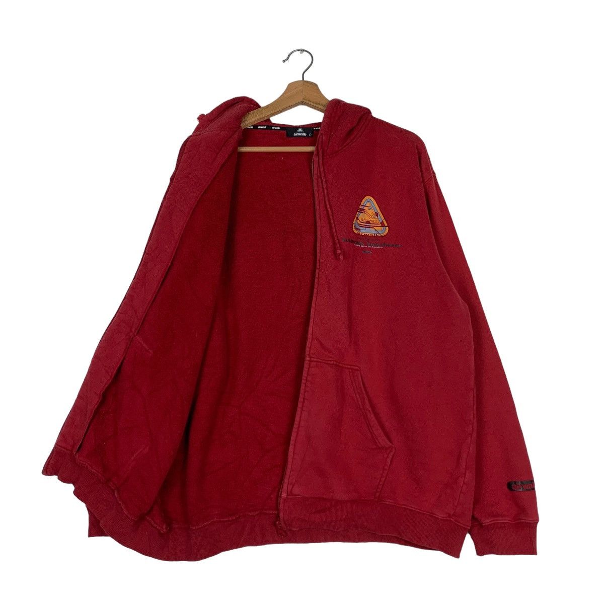 Airwalk AIRWALK Big Logo Red Zipper Hoodies Sweatshirts #0705-C32 Size US L / EU 52-54 / 3 - 10 Thumbnail