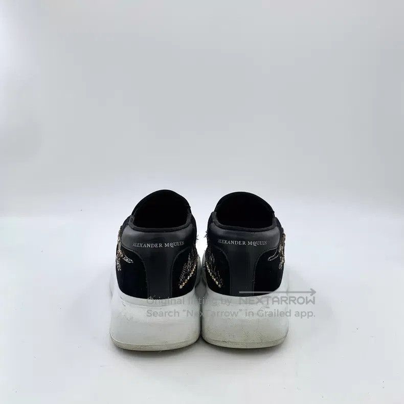 Alexander McQueen Alexander Mcqueen Black velvet sequin diamond design casua Size US 5 / IT 35 - 4 Thumbnail