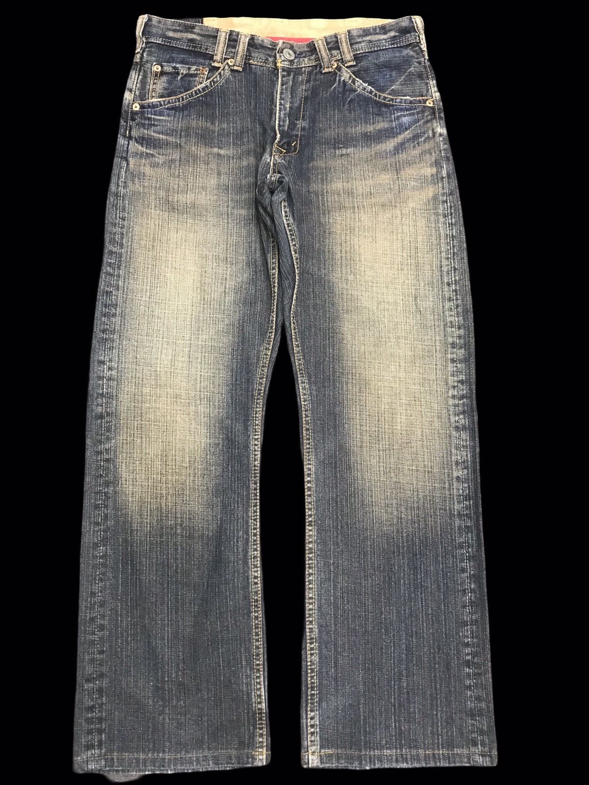Japanese Brand 💥RELAXED💥VERY RARE DENIM CRAFT RUSTY FADES DENIM F433 Size US 31 - 1 Thumbnail