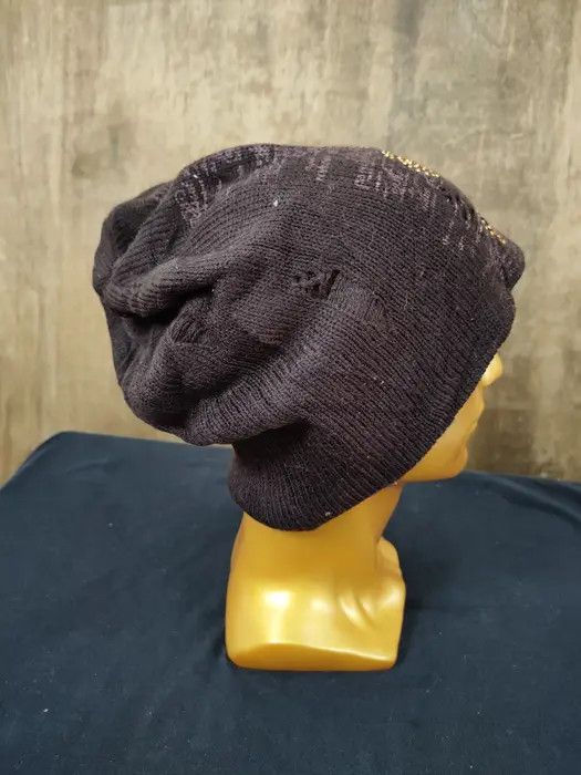 Japanese Brand Apestein uk designer distress skull diamond beanie #153DLL Size ONE SIZE - 3 Thumbnail