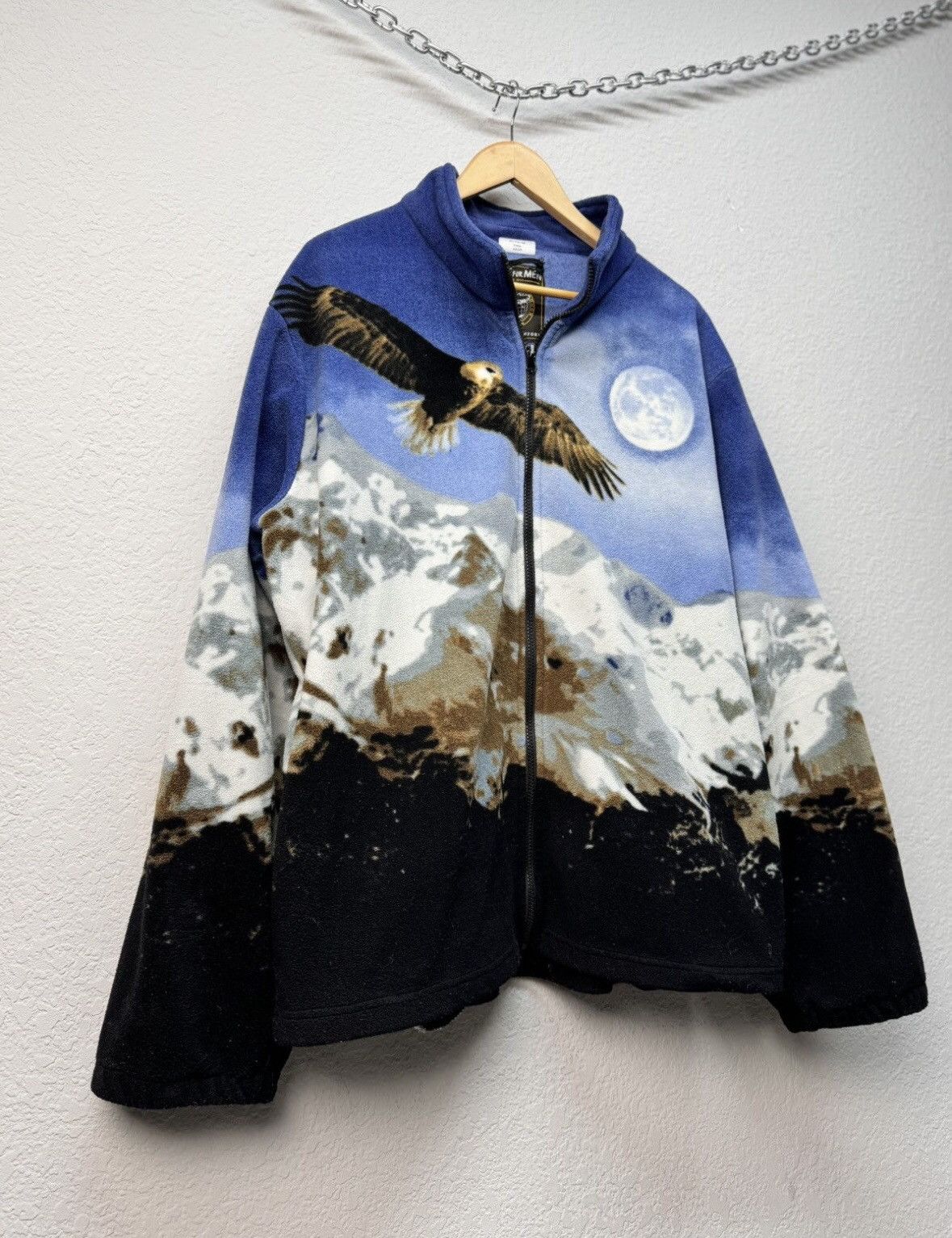Other Zip Fleece Jacket Wolf Animals Vintage Size US XL / EU 56 / 4 - 5 Thumbnail