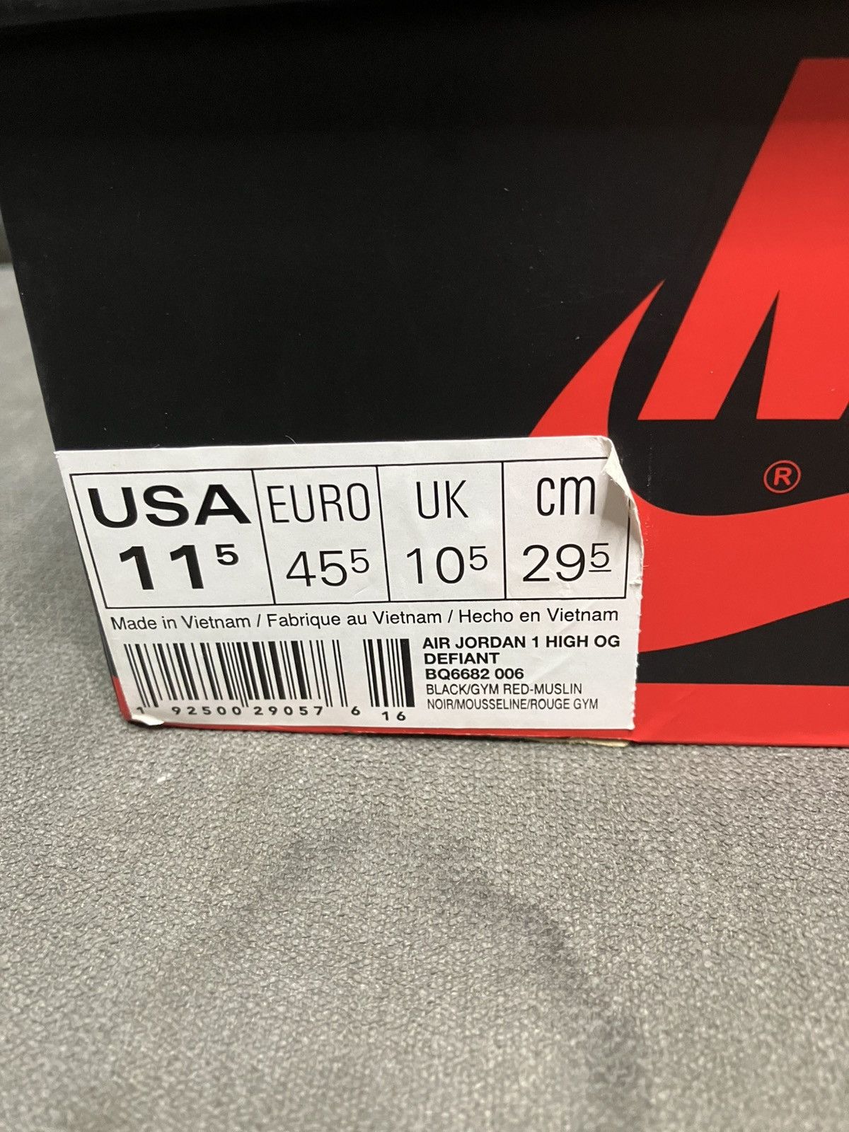 Jordan Brand Sz 11.5m- Air Jordan 1 High Retro OG Defiant Couture- DS/OG Size US 11.5 / EU 44-45 - 8 Thumbnail