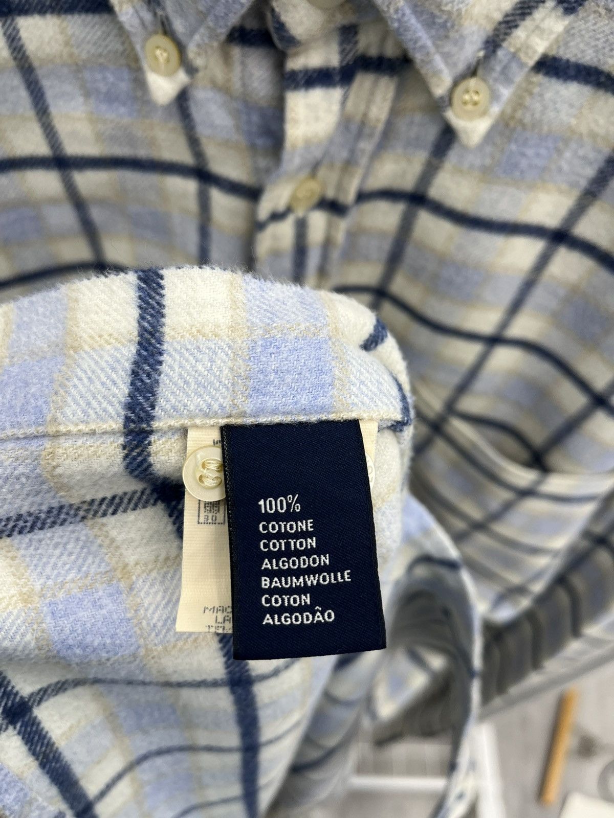 Ermenegildo Zegna Ermenegildo Zegna Check Flannel Heavy Cotton Shirt Overshirt Size US L / EU 52-54 / 3 - 6 Thumbnail