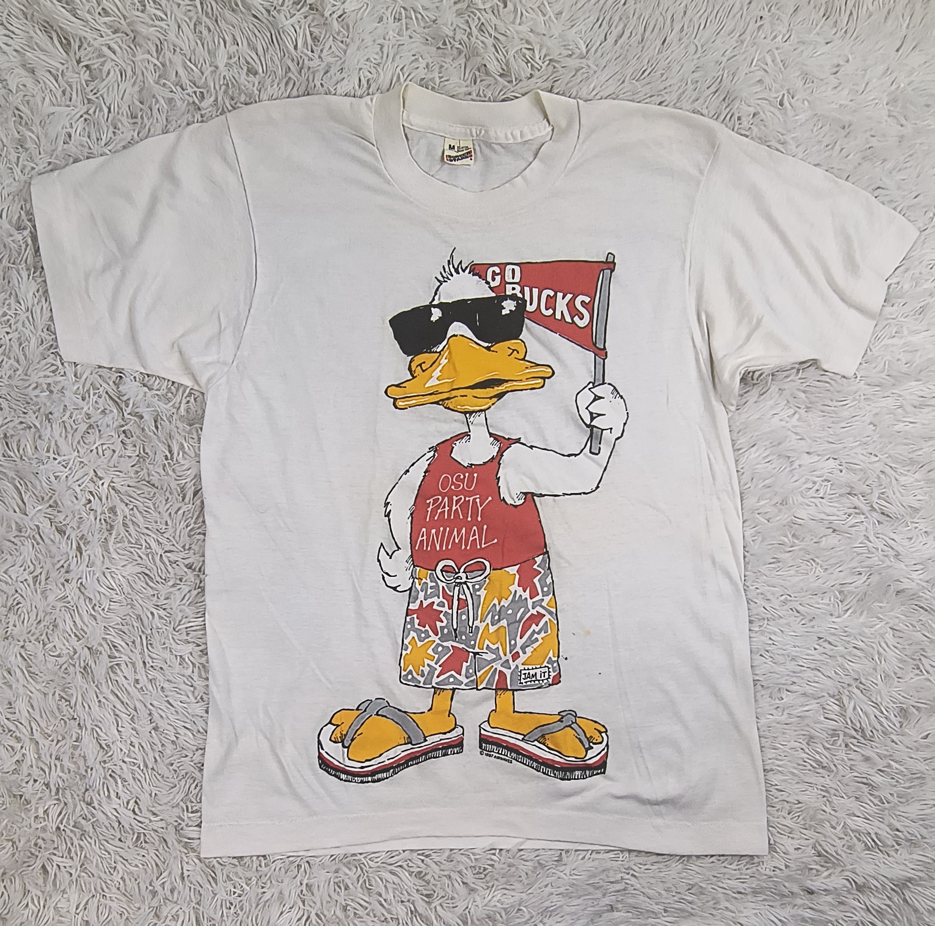 Other Go bucks OSU Party Animal duck 1987 tee Size US M / EU 48-50 / 2 - 2 Thumbnail