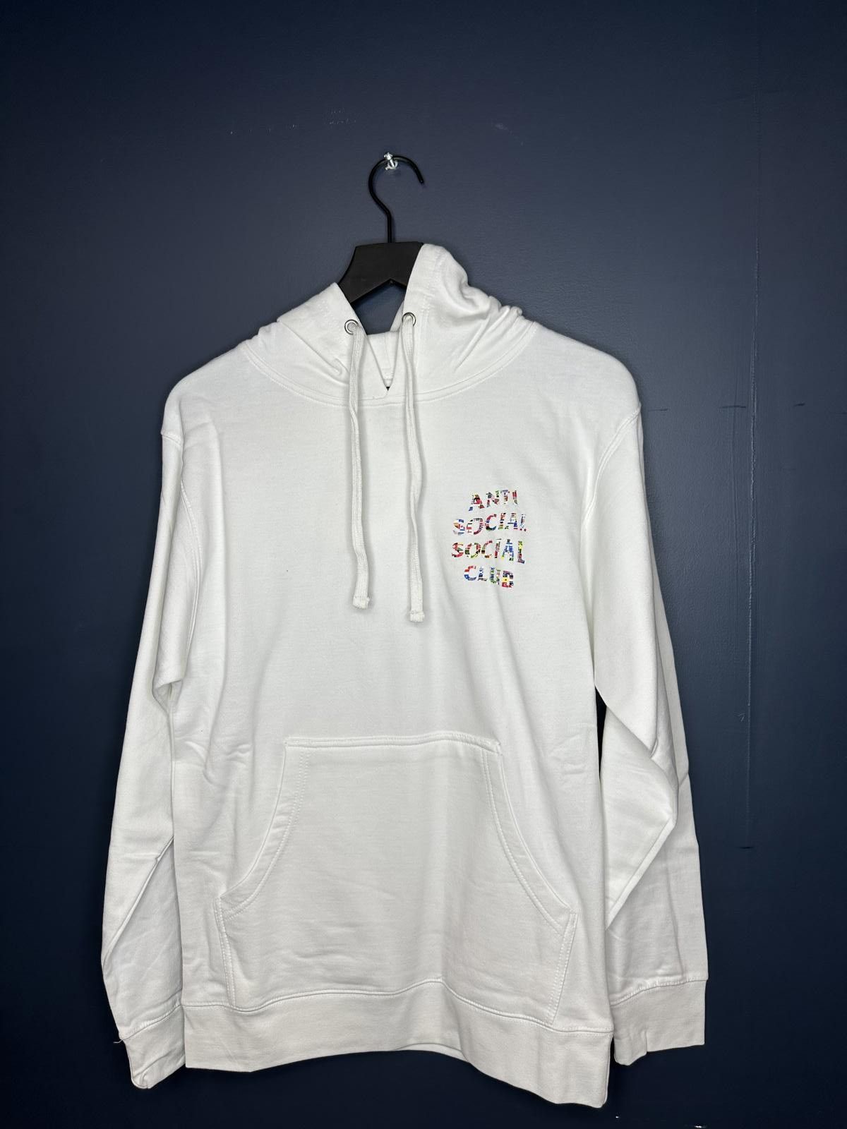 Anti Social Social Club Anti Social Social Club Men's White Hoodie Sz Small Size ONE SIZE - 1 Thumbnail