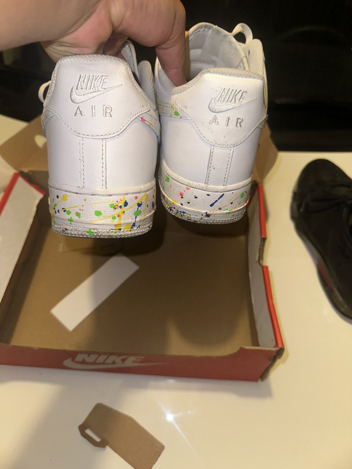 Nike Custom white Air Force 1 Size US 11 / EU 44 - 4 Thumbnail