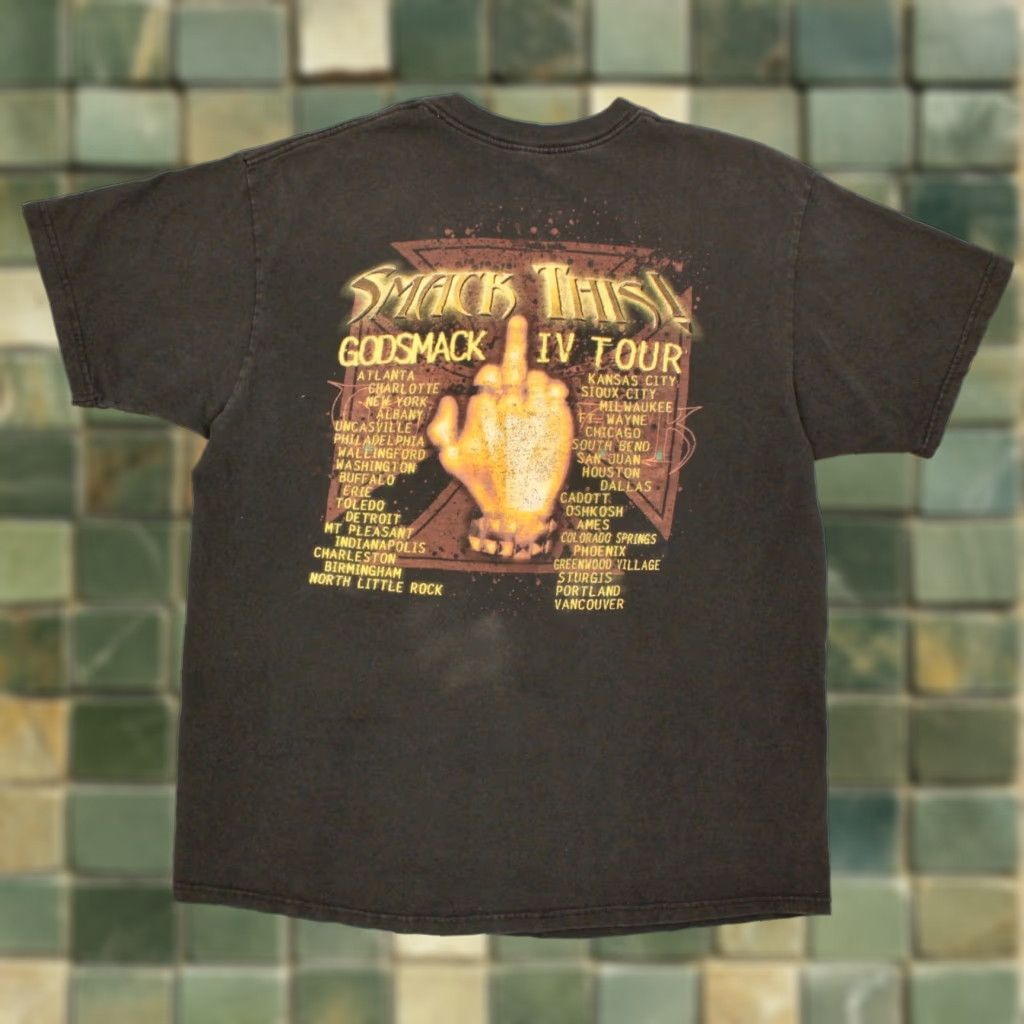Anvil VINTAGE Men’s Godsmack Smack This IV Tour TShirt XL Black Graphic Tee 2000s Style Mens Size US XL / EU 56 / 4 - 1 Thumbnail
