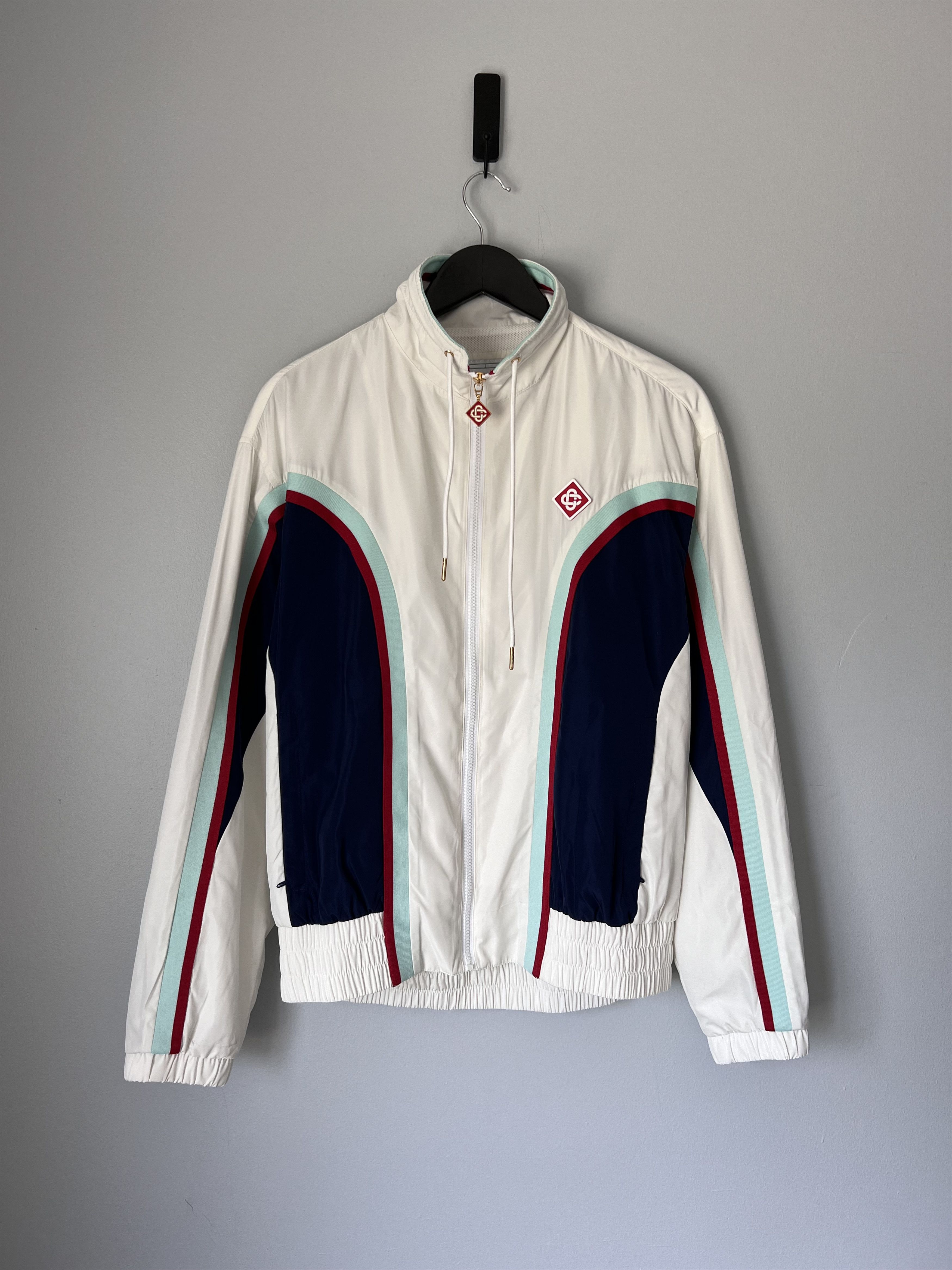 Casablanca Casablanca Side Panelled Shell Suit Track Jacket in White Size US M / EU 48-50 / 2 - 1 Thumbnail