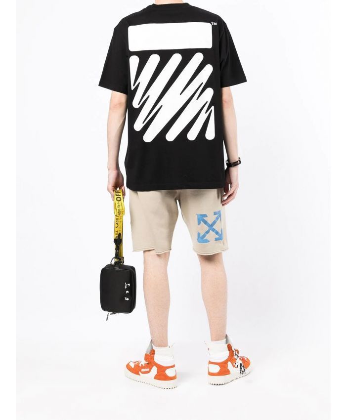 Off-White o1gr1nt1124 Wave Diag Slim S/S T-Shirt in Black Size US XS / EU 42 / 0 - 5 Thumbnail