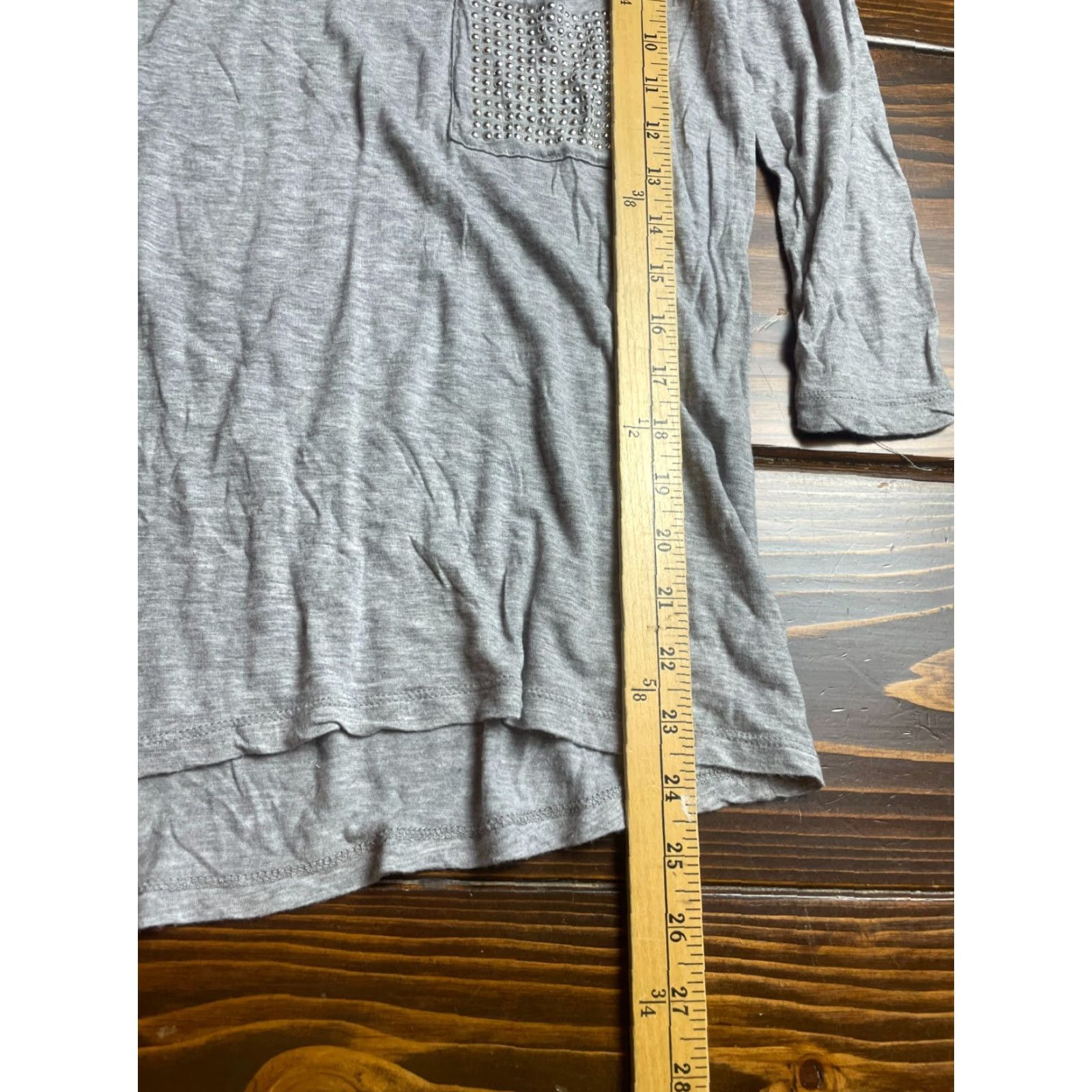 Vintage Tresics Shirt Women Size Small Gray 3/4 Sleeve Boat Neck Metal Detail Casual Size S / US 4 / IT 40 - 5 Thumbnail