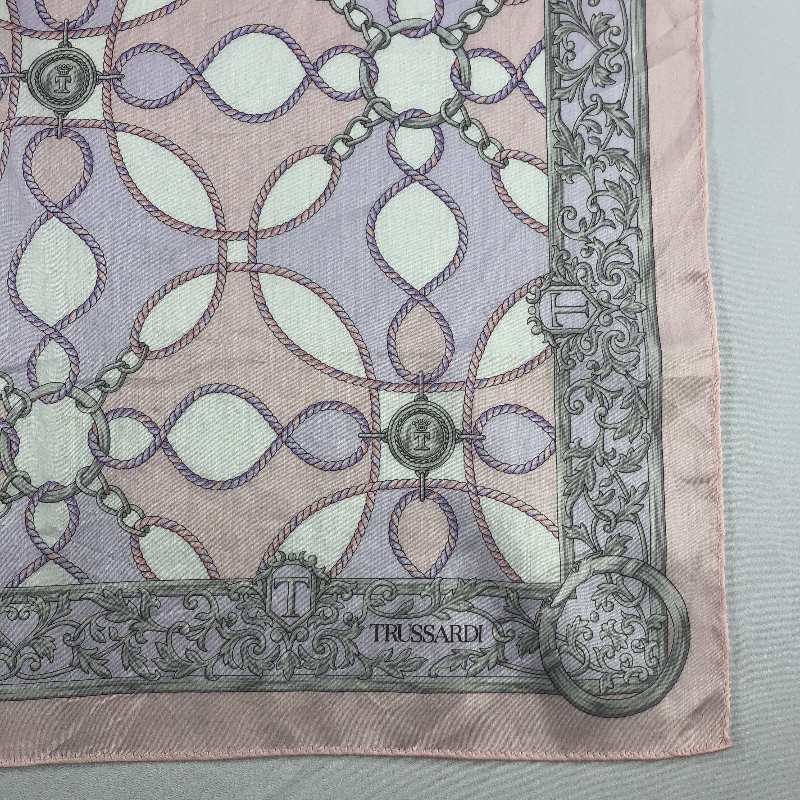 Trussardi Vintage Trussardi Silk Scarf Size ONE SIZE - 4 Thumbnail
