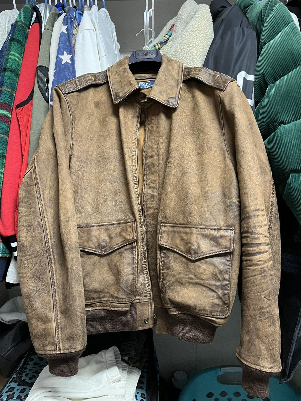 Polo Ralph Lauren polo ralph lauren leather jacket flight bomber Size US M / EU 48-50 / 2 - 1 Preview