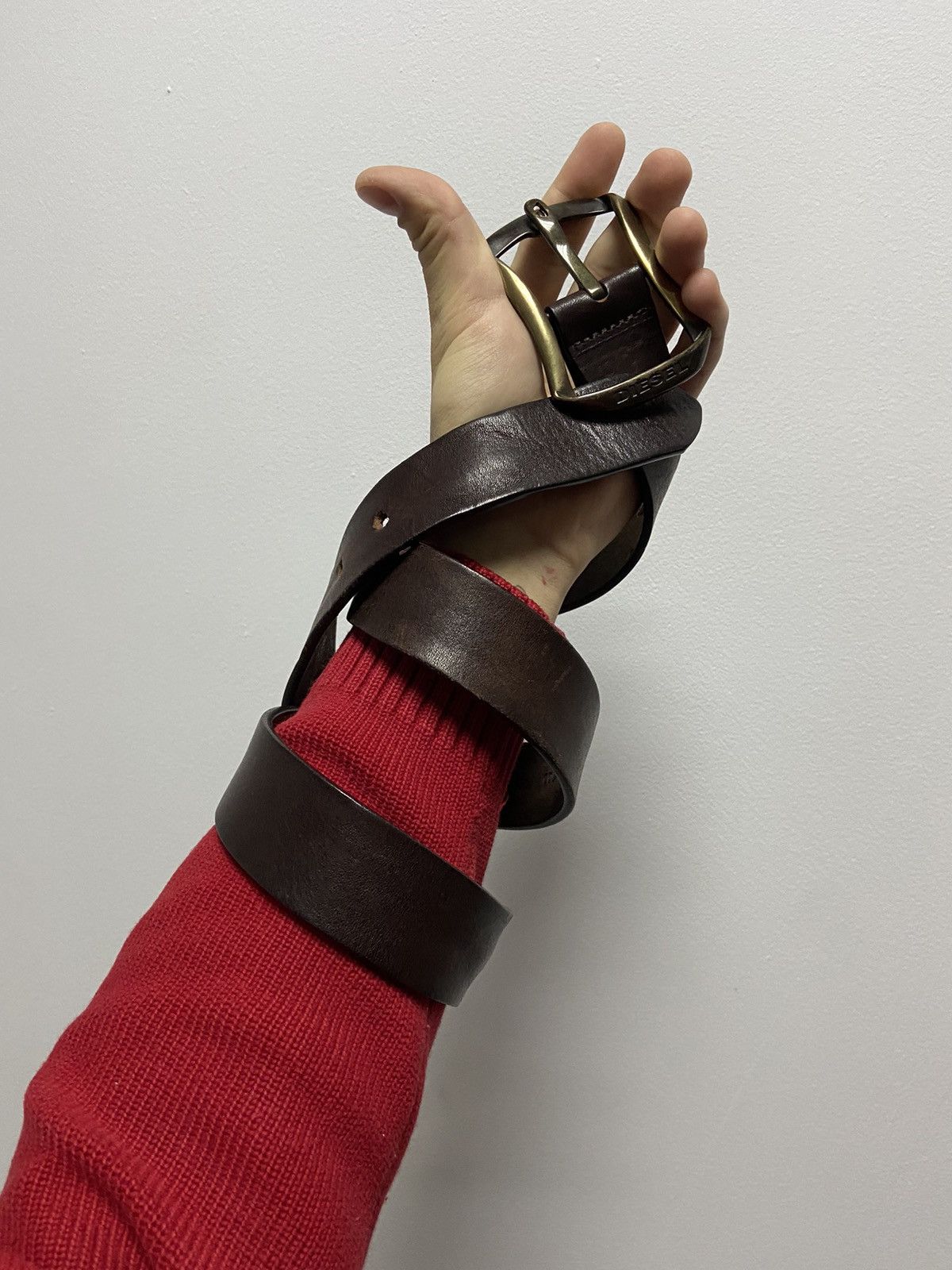 Diesel × Vintage Diesel belt leather vintage made in Italy avant Garde Size ONE SIZE - 1 Thumbnail