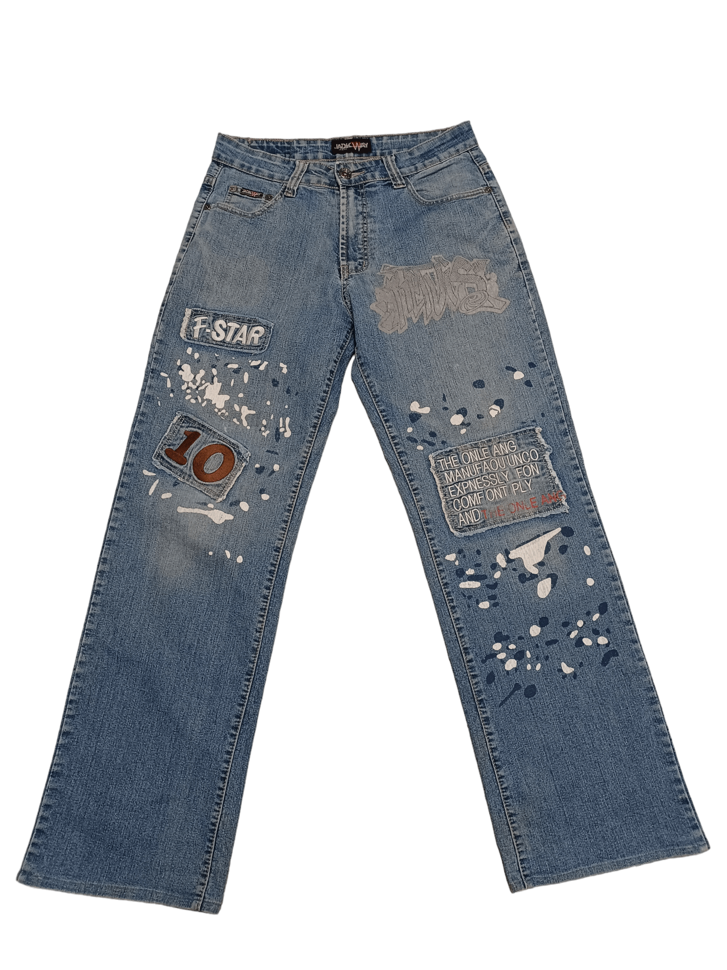 Japanese Brand FANTASTIC AVANTGARDE JAPANESE STYLE FLARED BOOTCUT JEANS Size US 31 - 1 Thumbnail