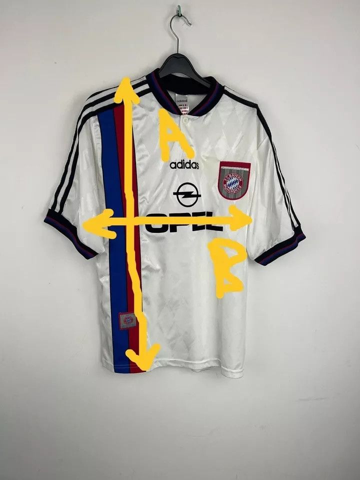 Adidas FC BAYERN MUNICH 1995 1996 AWAY size M FOOTBALL Kit SHIRT Size US M / EU 48-50 / 2 - 10 Thumbnail
