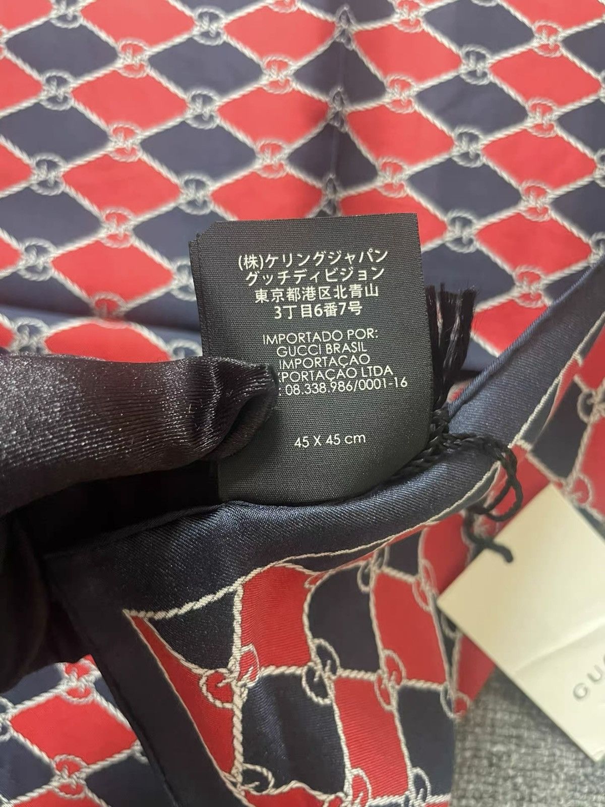 Gucci Red silk pocket-square Size ONE SIZE - 4 Thumbnail