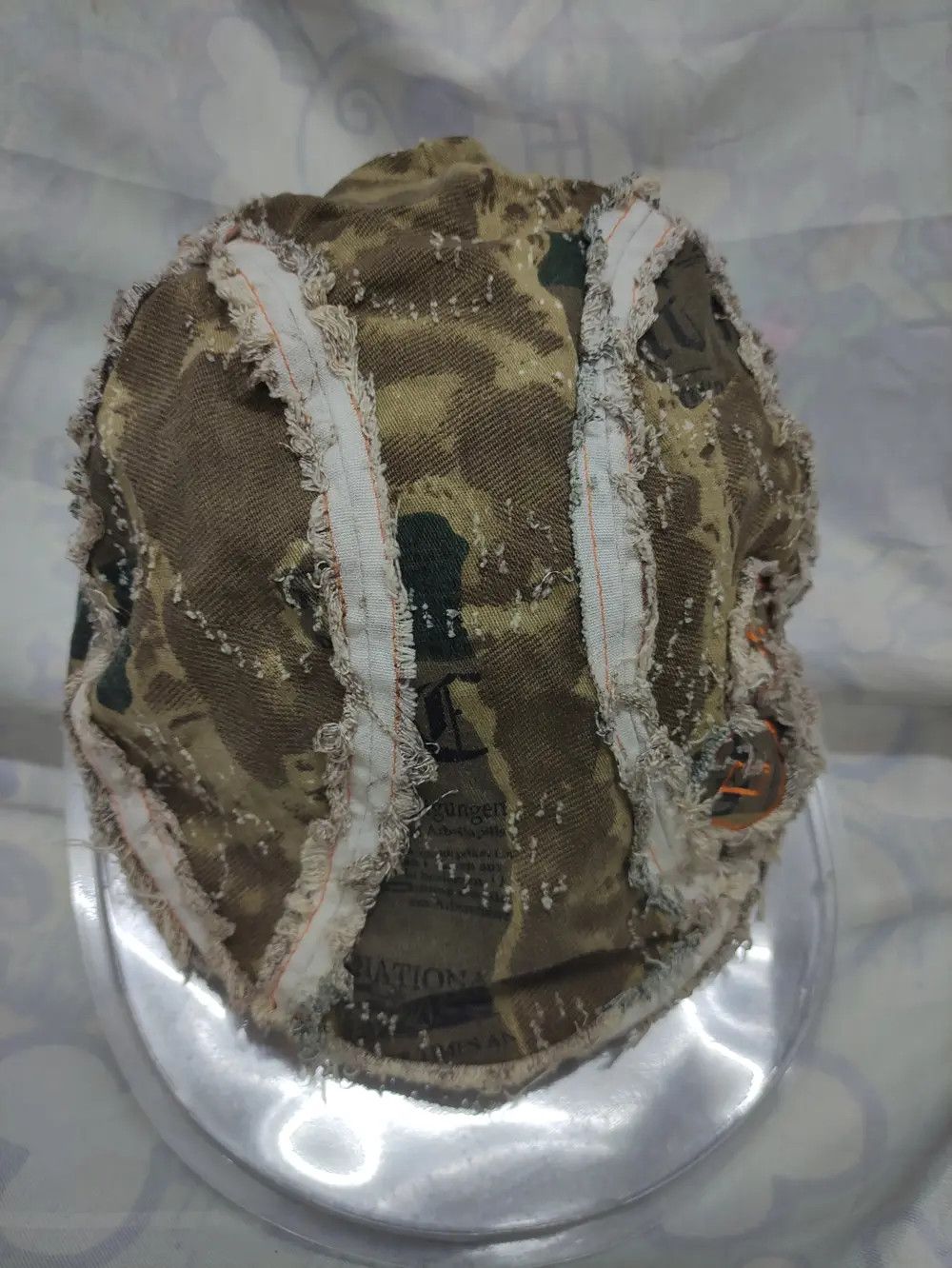 Japanese Brand CAMOUFLAGE DISTRESSED DESIGN BARETTA CAP YOUTH SIZE Size ONE SIZE - 6 Thumbnail