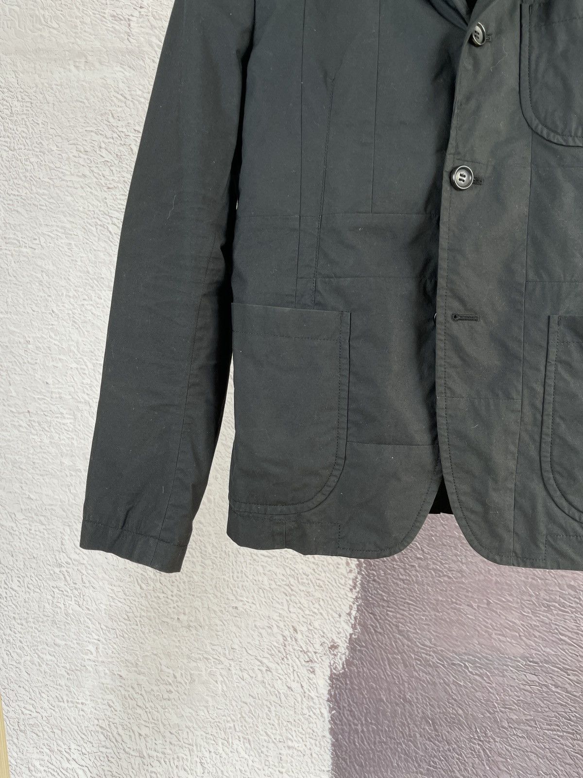 Comme des Garcons Comme des Garçons Homme 10SS black patched style blazer Size 38R - 5 Thumbnail