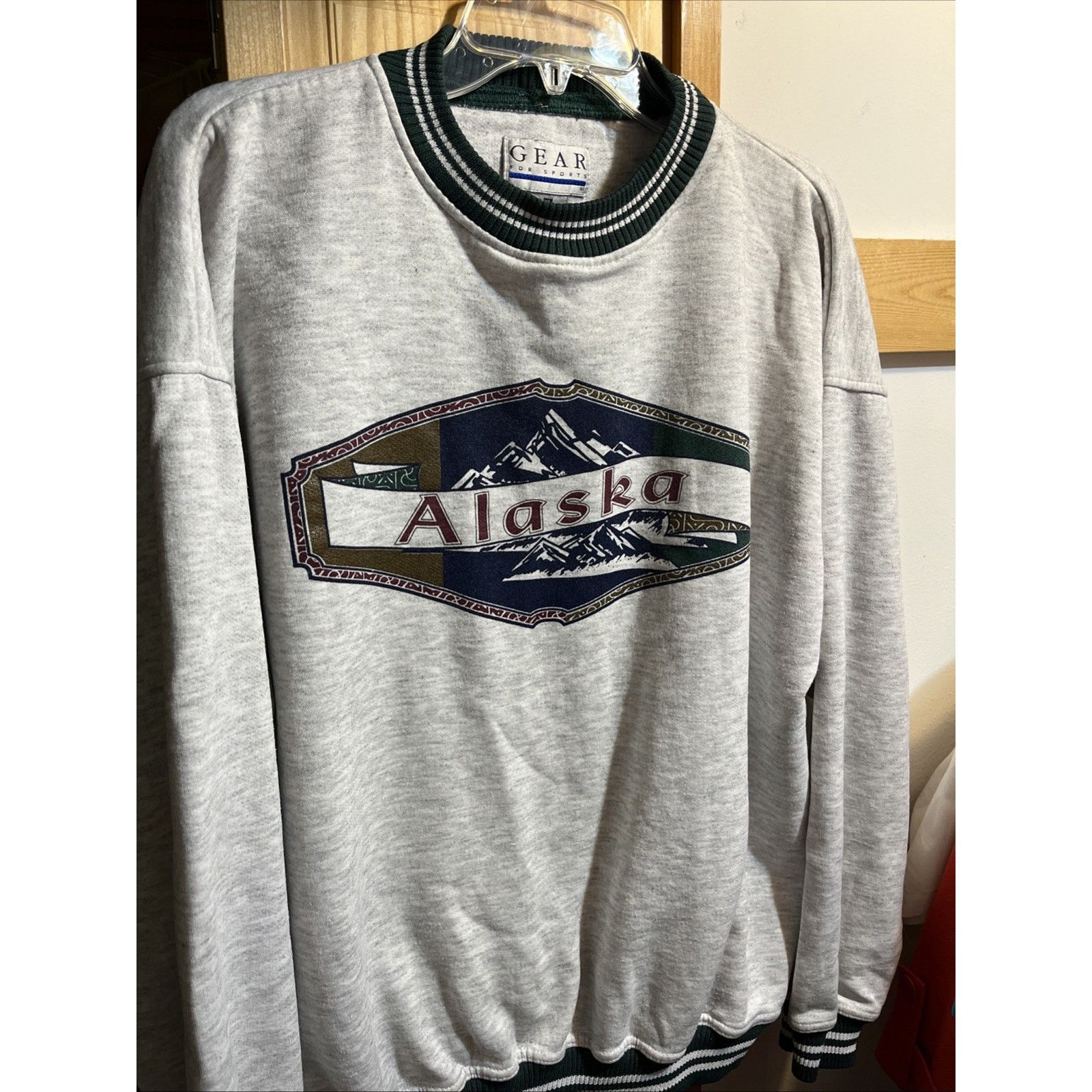 Vintage Gear For Sport VTG Men’s Xl Sweatshirt Alaska Gray Cotton Size US XL / EU 56 / 4 - 2 Thumbnail