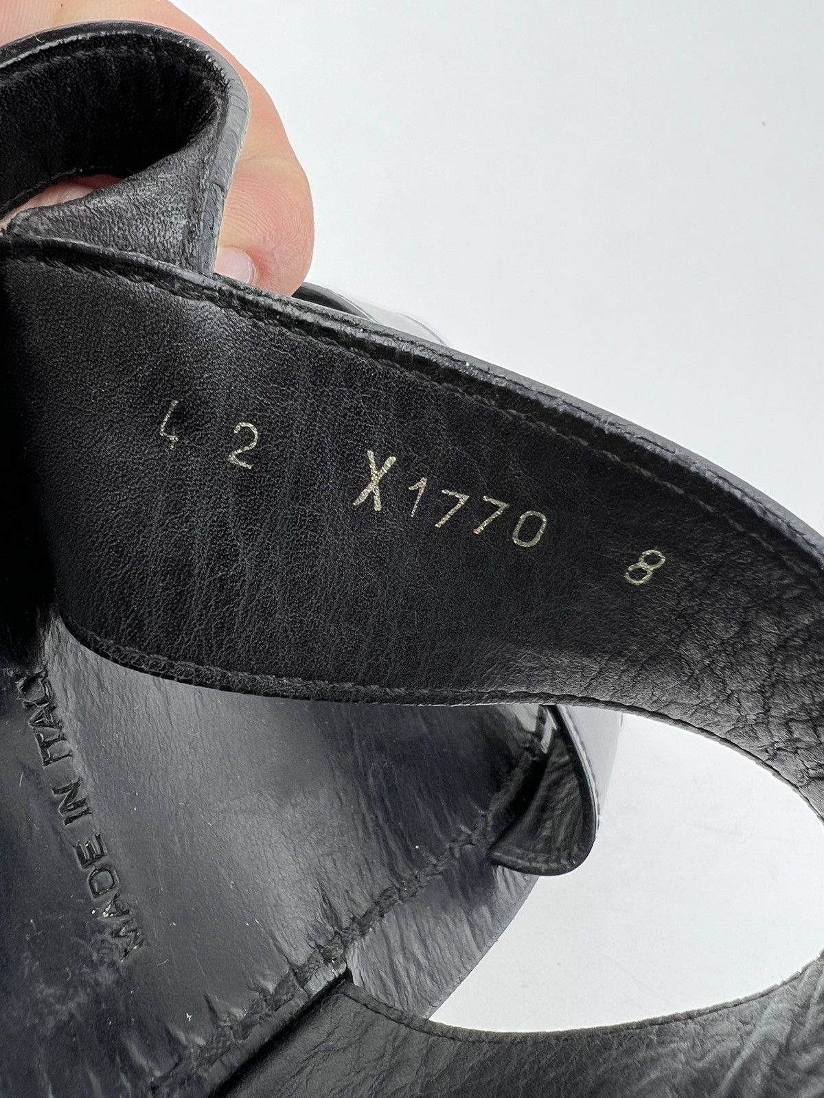 Prada PRADA MILANO Sandals Leather Shoes Straps Logo Black Men’s Size US 9 / EU 42 - 20 Thumbnail