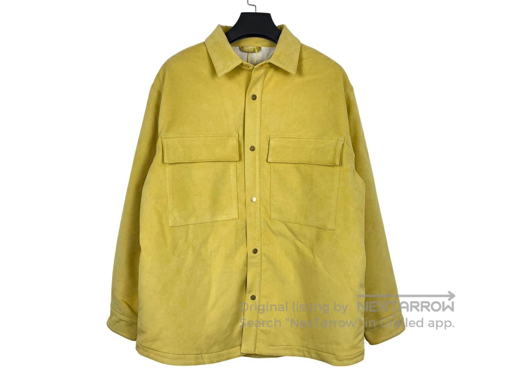Fear of God FEAR OF GOD Lemon Yellow Suede Jacket Size US L / EU 52-54 / 3 - 1 Thumbnail
