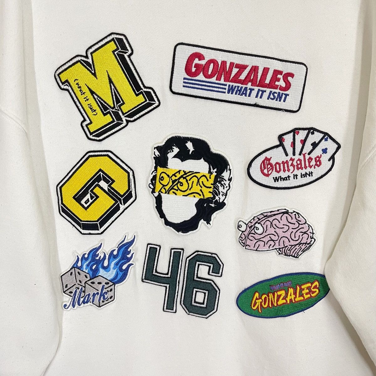 Japanese Brand Mark Gonzales Big Logo Crewneck Sweatshirt Size L Size US L / EU 52-54 / 3 - 5 Thumbnail