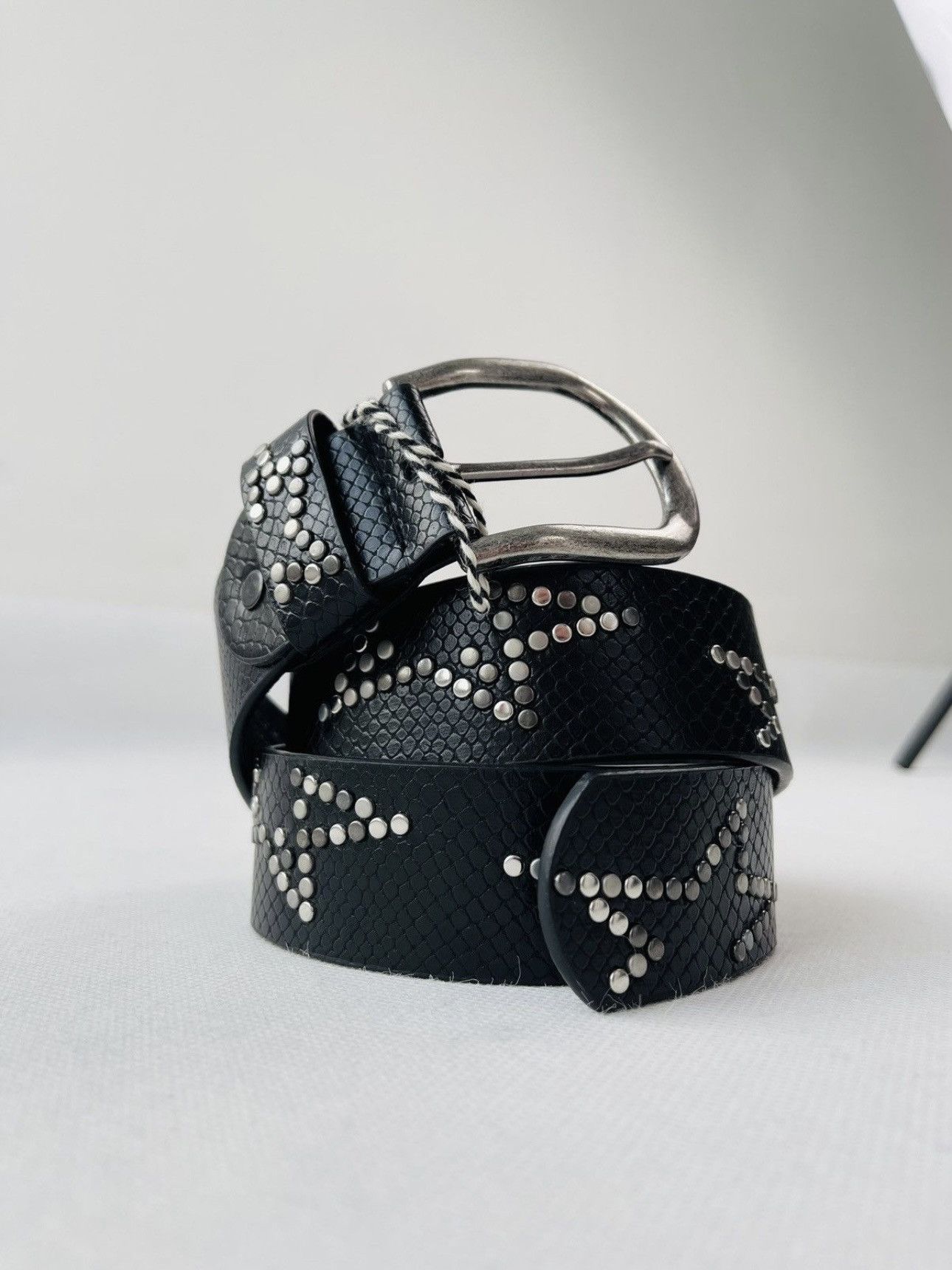 Hysteric Glamour × Japanese Brand Vintage Belts Y2K Rhinestones Punk leather belt Japanese Size ONE SIZE - 3 Thumbnail