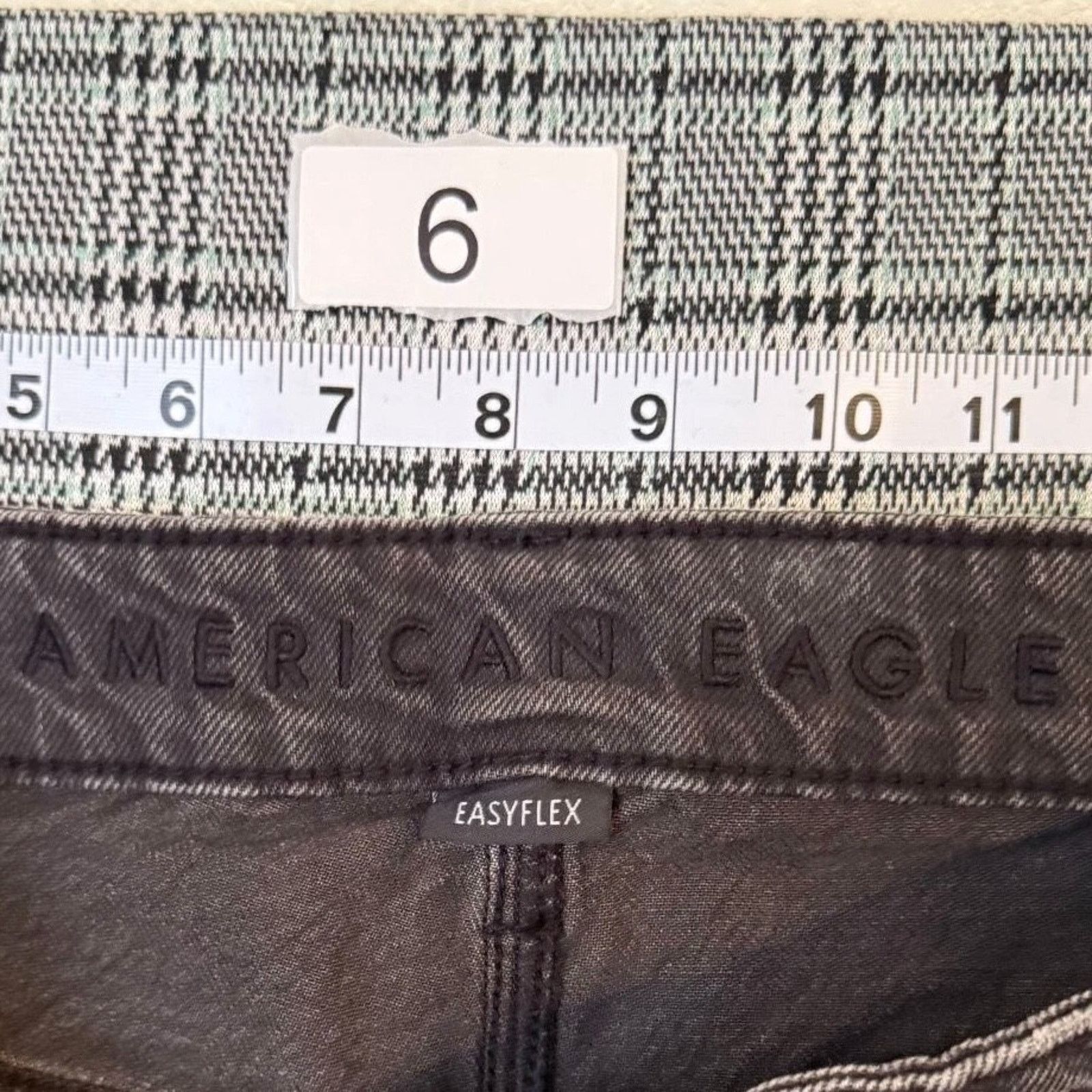 American Eagle Outfitters American Eagle Men Jeans Black Denim Stretch EasyFlex 29x32 Size US 29 - 3 Thumbnail
