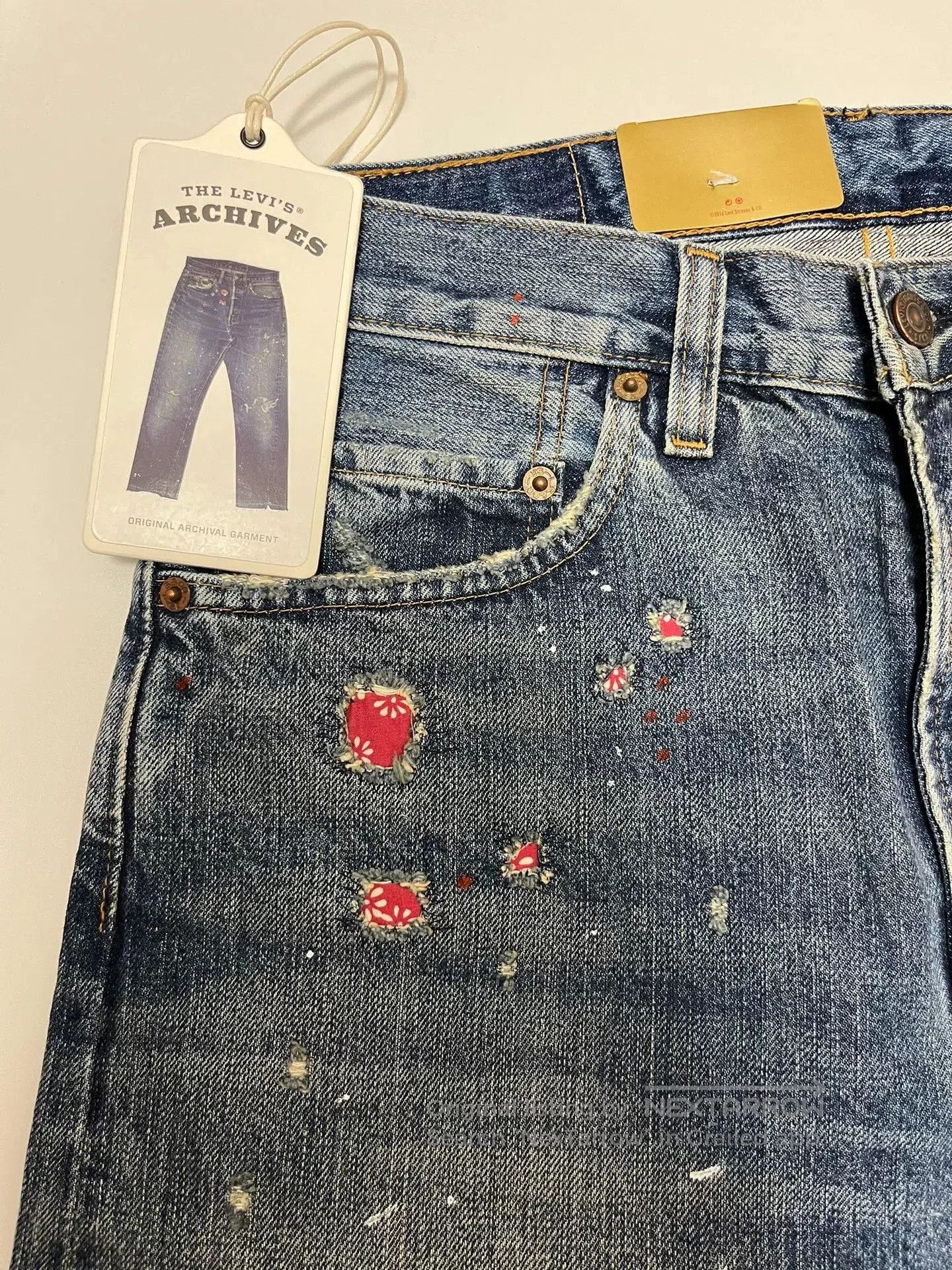 Levi's vintage distressed denim jeans by levi's. Size US 31 - 2 Thumbnail