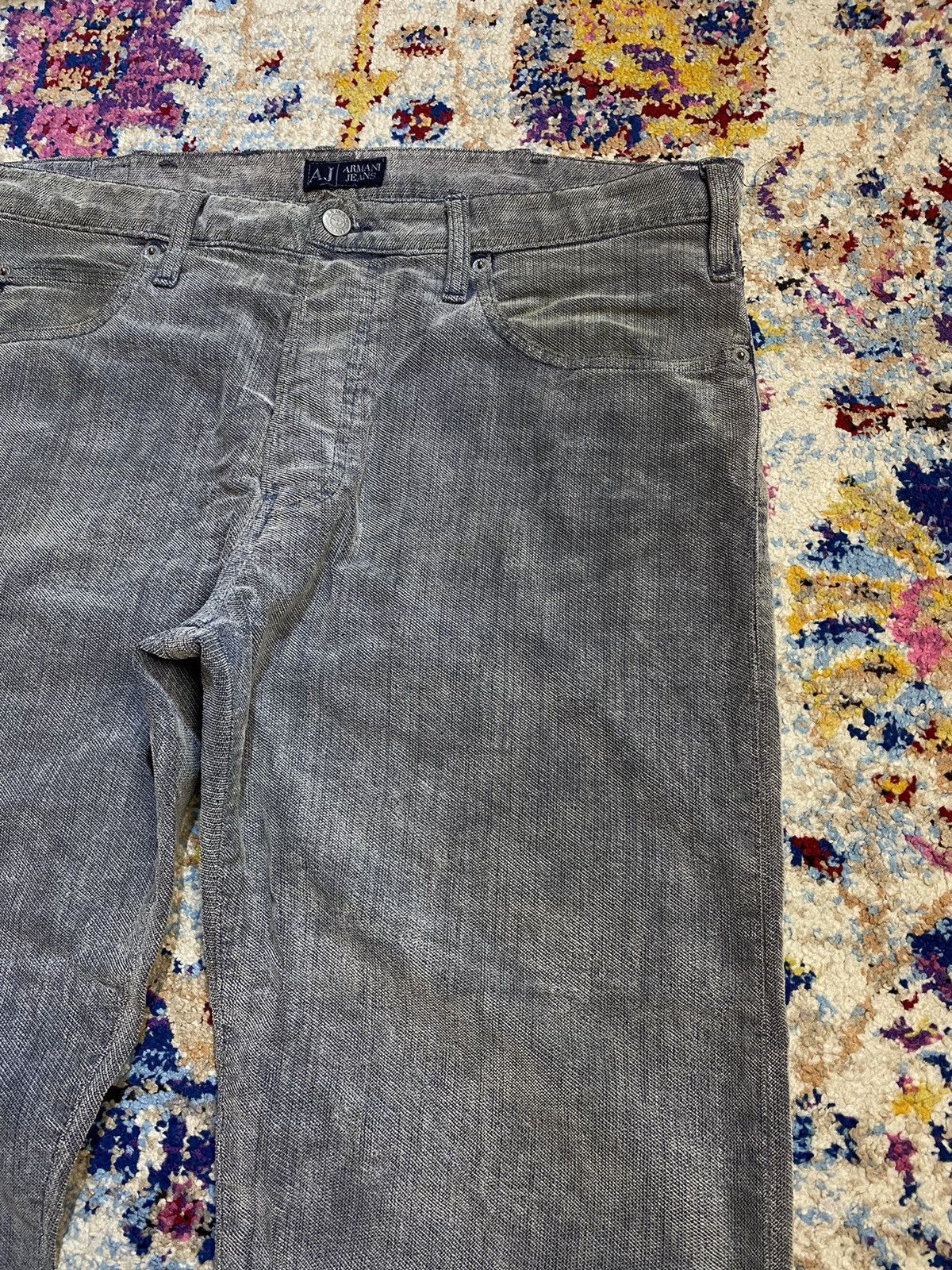 Giorgio Armani Giorgio Armani Fiocchi Snaps Grey Cotton Denim Jeans W36 Size US 36 / EU 52 - 6 Thumbnail
