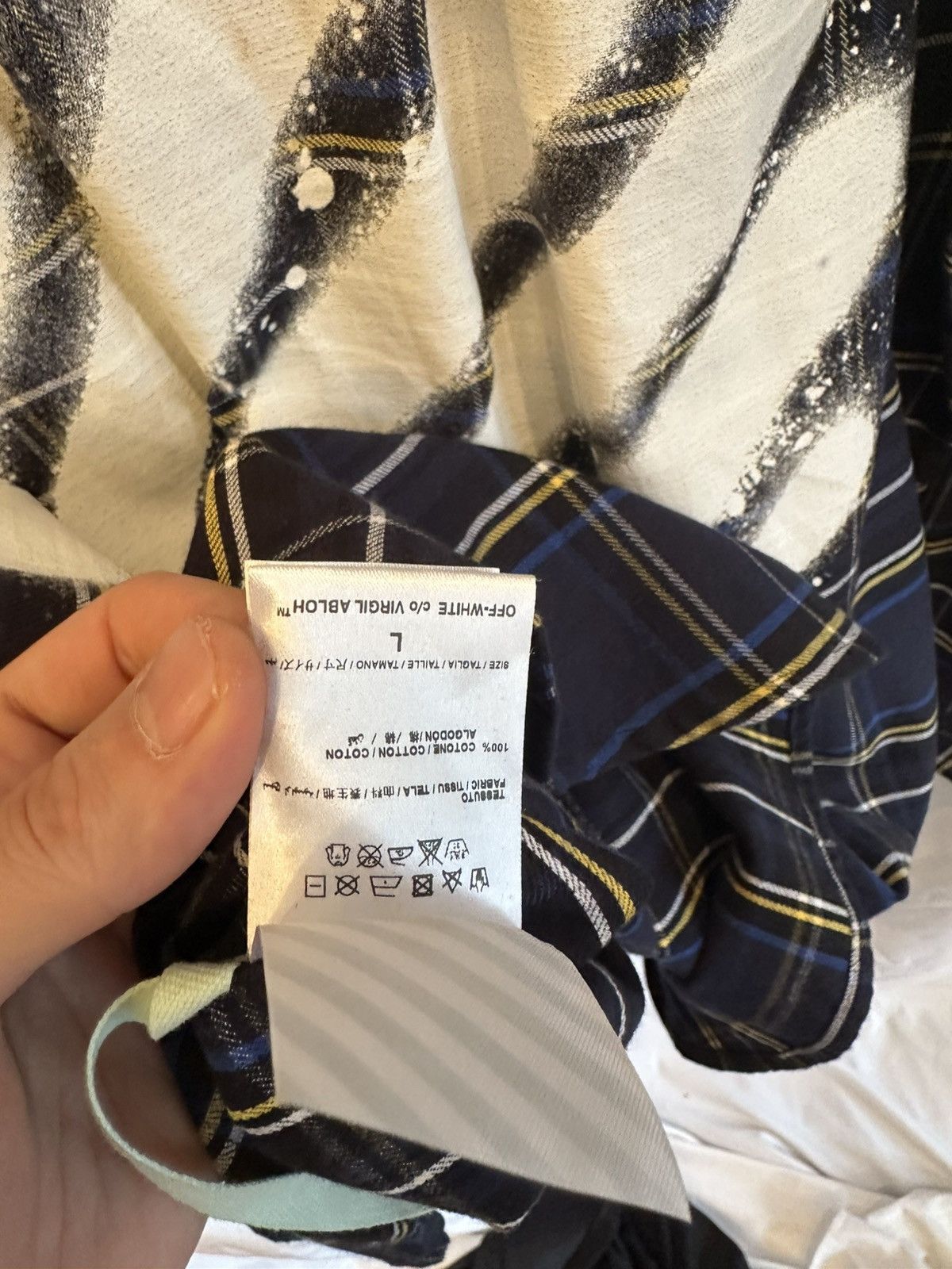 Off-White Off-White Plaid Shirt Size US L / EU 52-54 / 3 - 9 Thumbnail