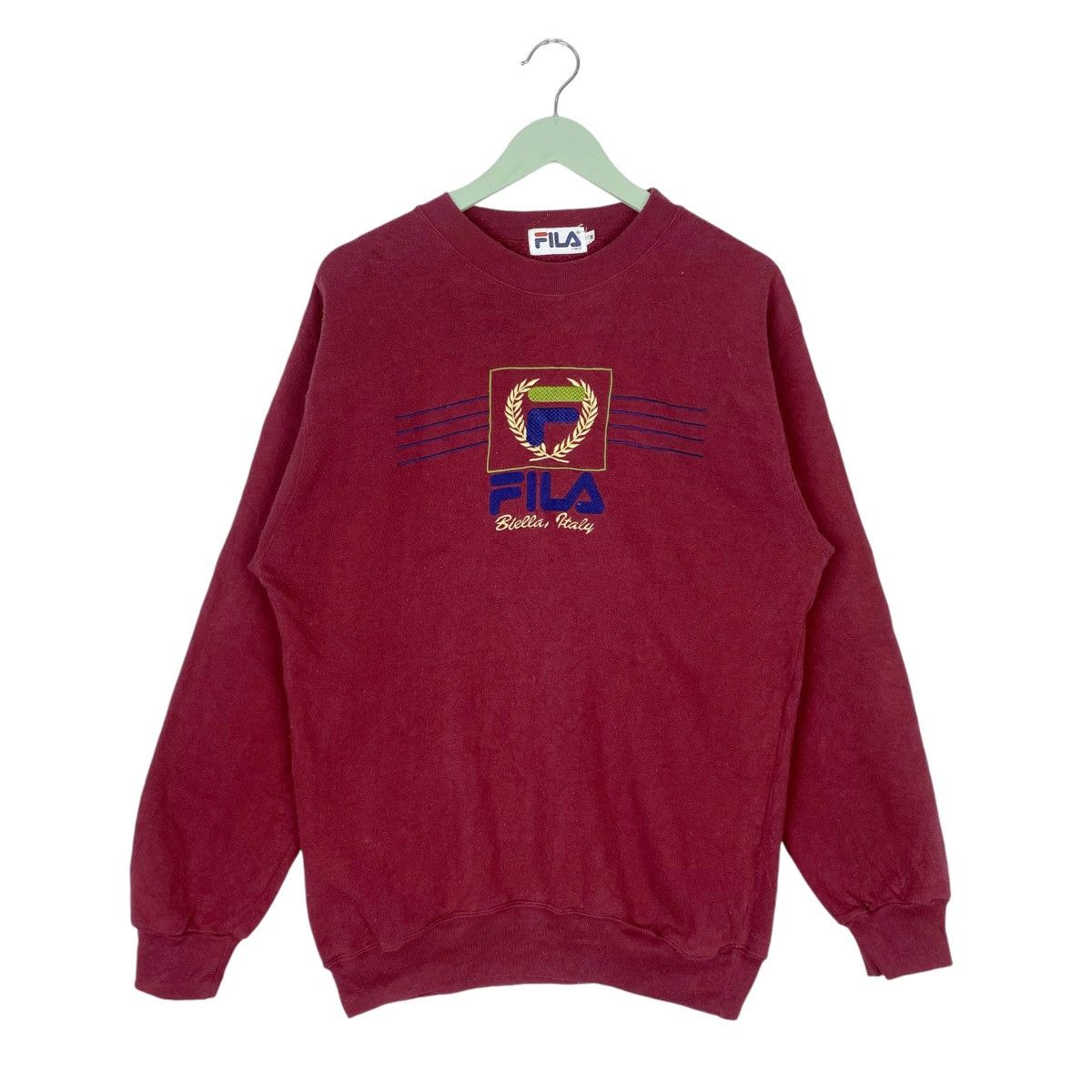Fila Fila Biella Italy Sweatshirt Crewneck Pullover Jumper Size US M / EU 48-50 / 2 - 1 Thumbnail