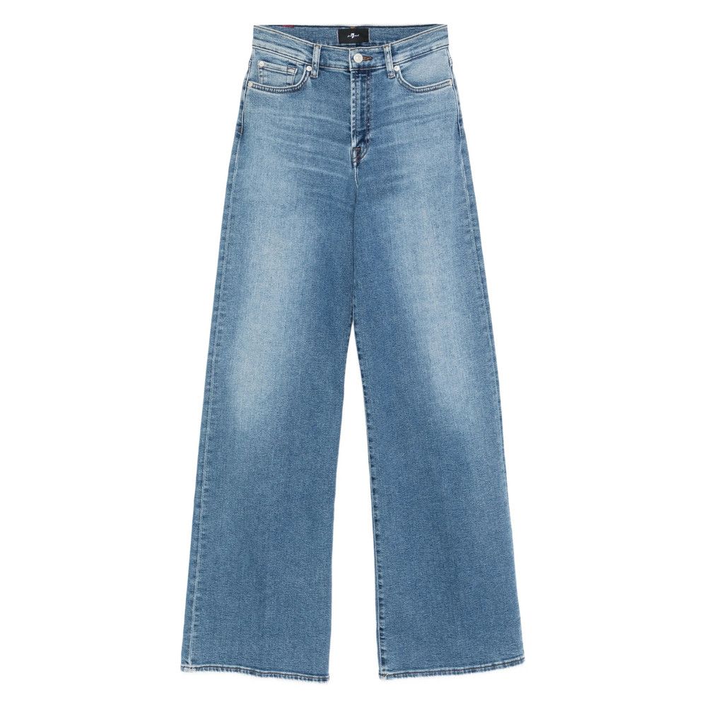 7 For All Mankind 7 For All Mankind BLUE Denim - Wide-Leg Jeans Size 25" / US 0 / IT 36 - 1 Thumbnail