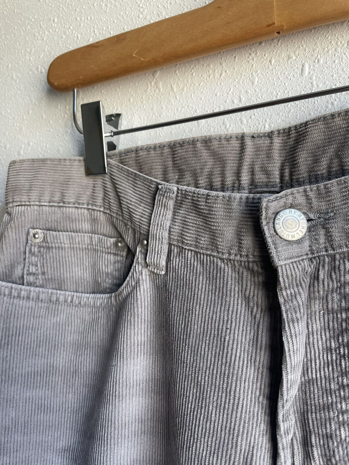 Helmut Lang Helmut Lang S/S 2004 Low Rise Corduroy Pants 30x30 Size US 30 / EU 46 - 3 Thumbnail