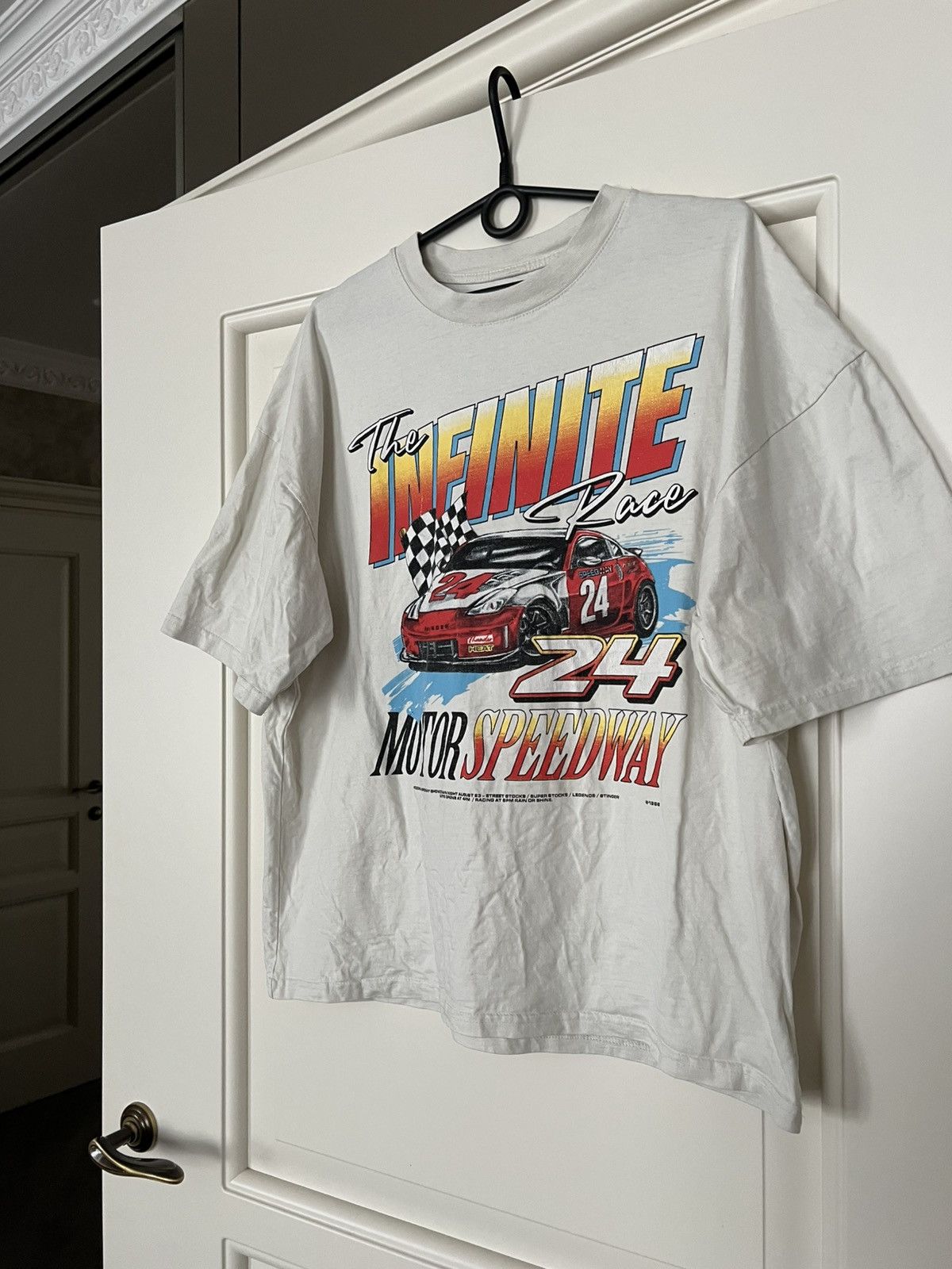 NASCAR Vintage 1996 NASCAR Speedway Racing Infinite Car T-Shirt Tee Size US XL / EU 56 / 4 - 2 Thumbnail