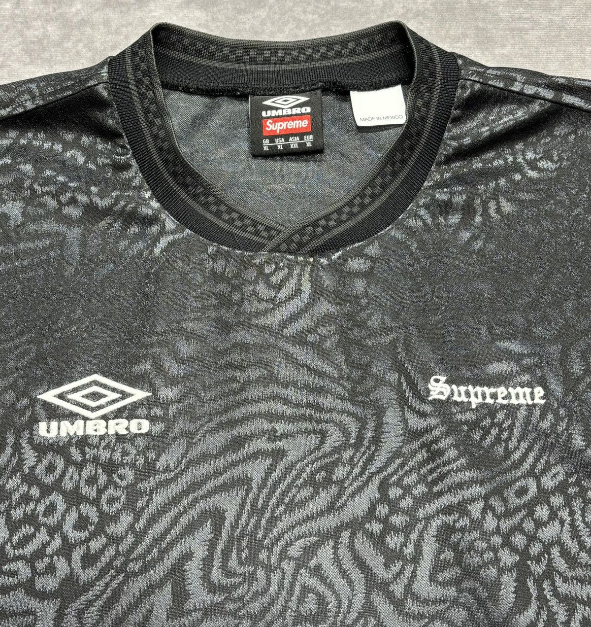 Supreme Umbro Jacquard Animal Print Soccer Jersey