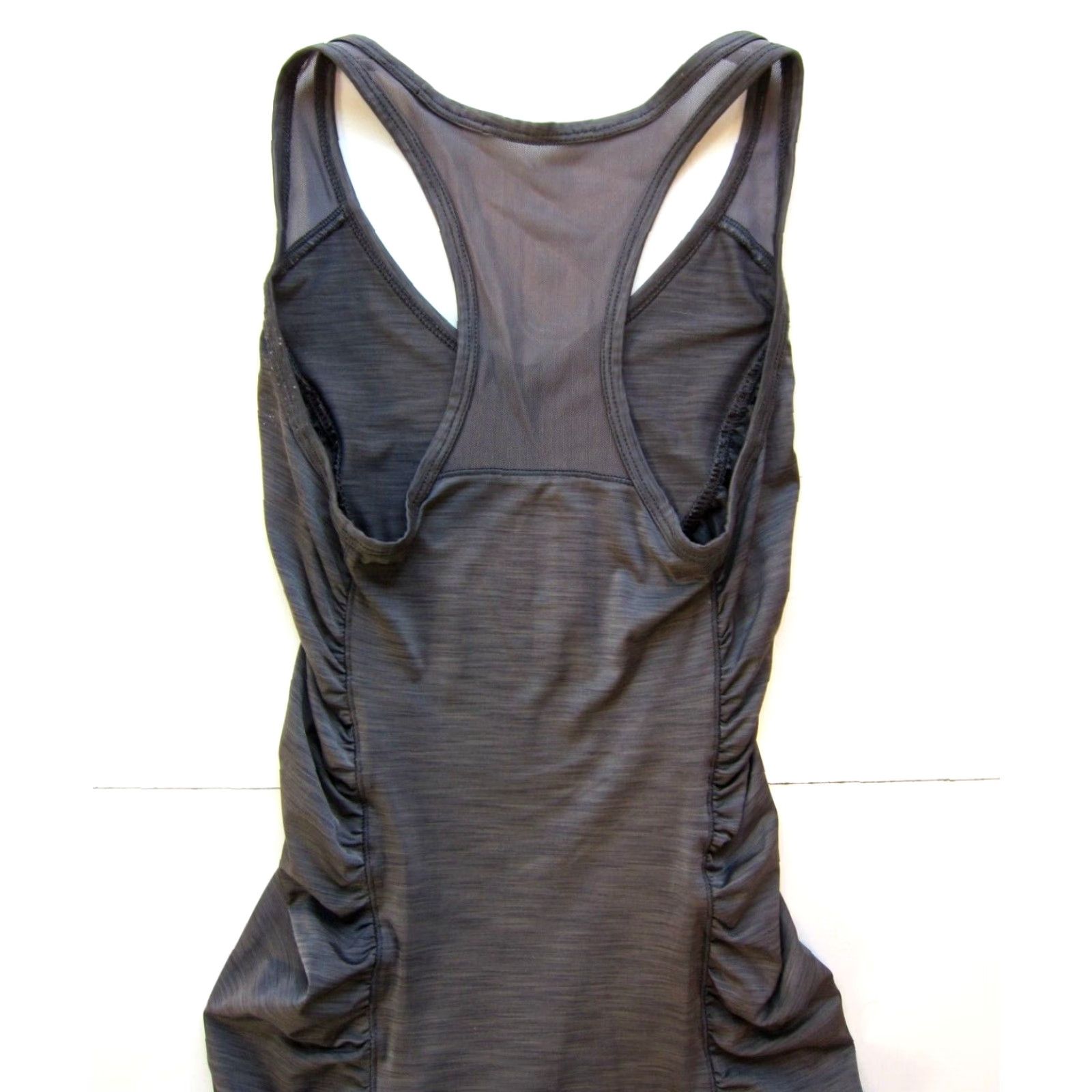 Vintage Lole Grey Stretch Active Racer Back Tank Dress XS Shirt Womens Size XS / US 0-2 / IT 36-38 - 7 Thumbnail