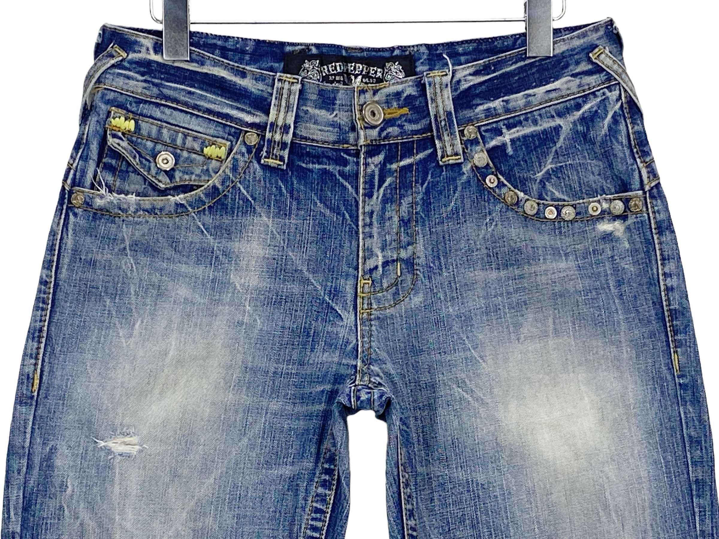 Japanese Brand Red Pepper Jeans Flare Jeans Distressed Jeans Size US 30 / EU 46 - 3 Thumbnail