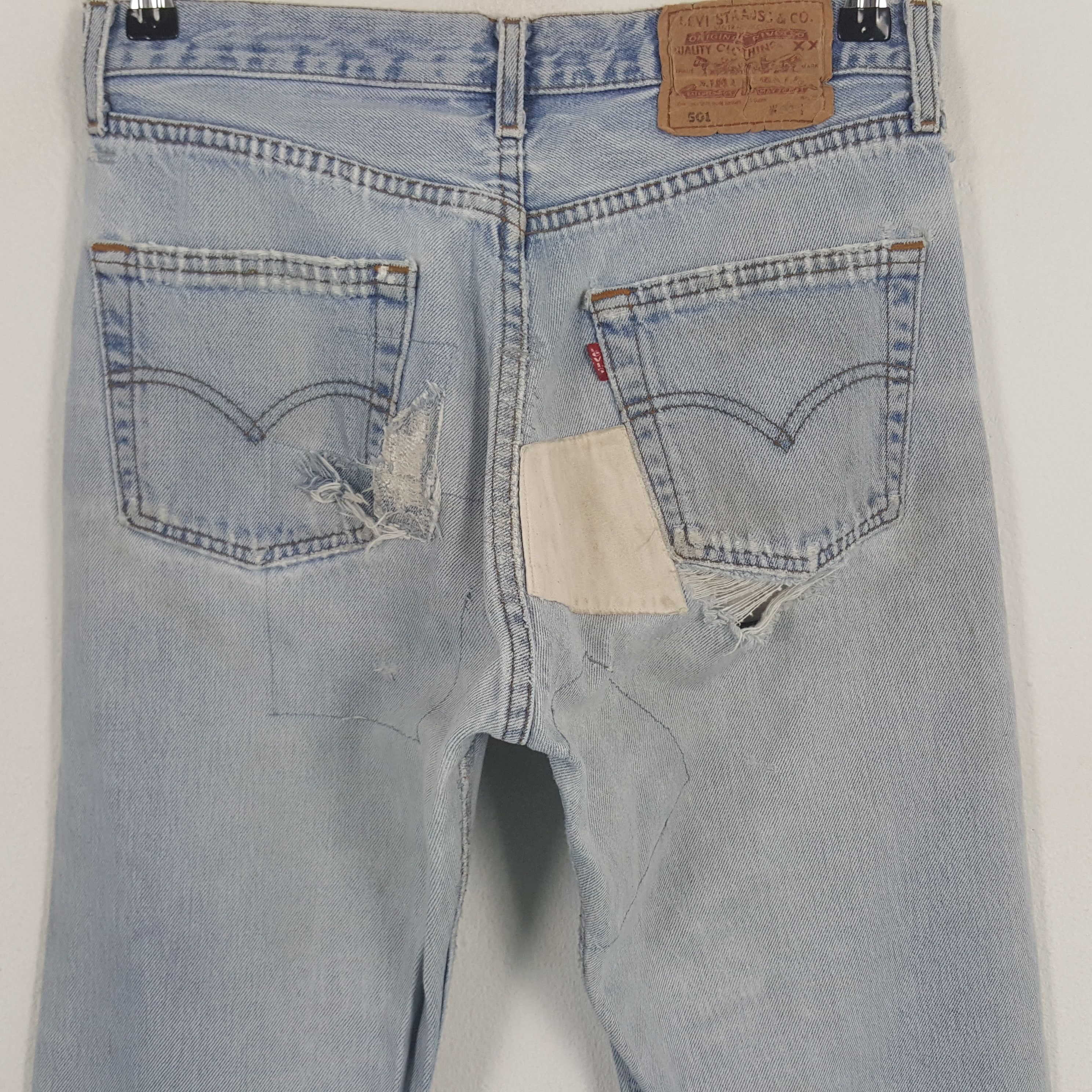 Levi's × Vintage Vintage Levi's 501 American Grunge Denim Jeans Size US 31 - 5 Thumbnail