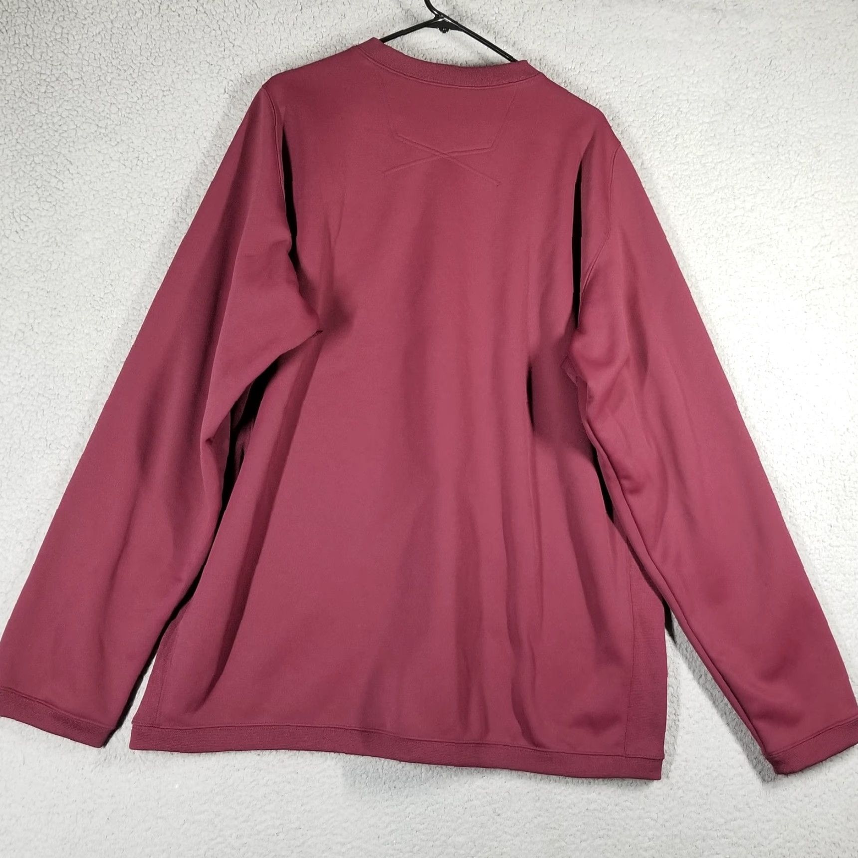 Nike Nike Center Swoosh Sweatshirt Y2K Maroon Crewneck Pullover Men’s XXL Size US XXL / EU 58 / 5 - 2 Thumbnail